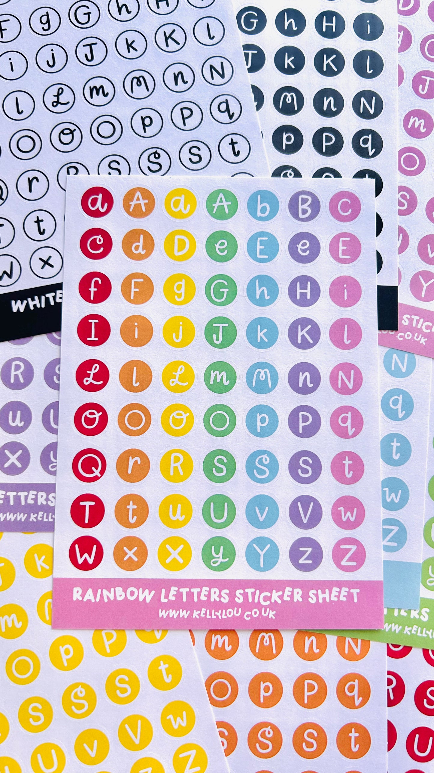 Alphabet Letters - Deco Stickers Sheet