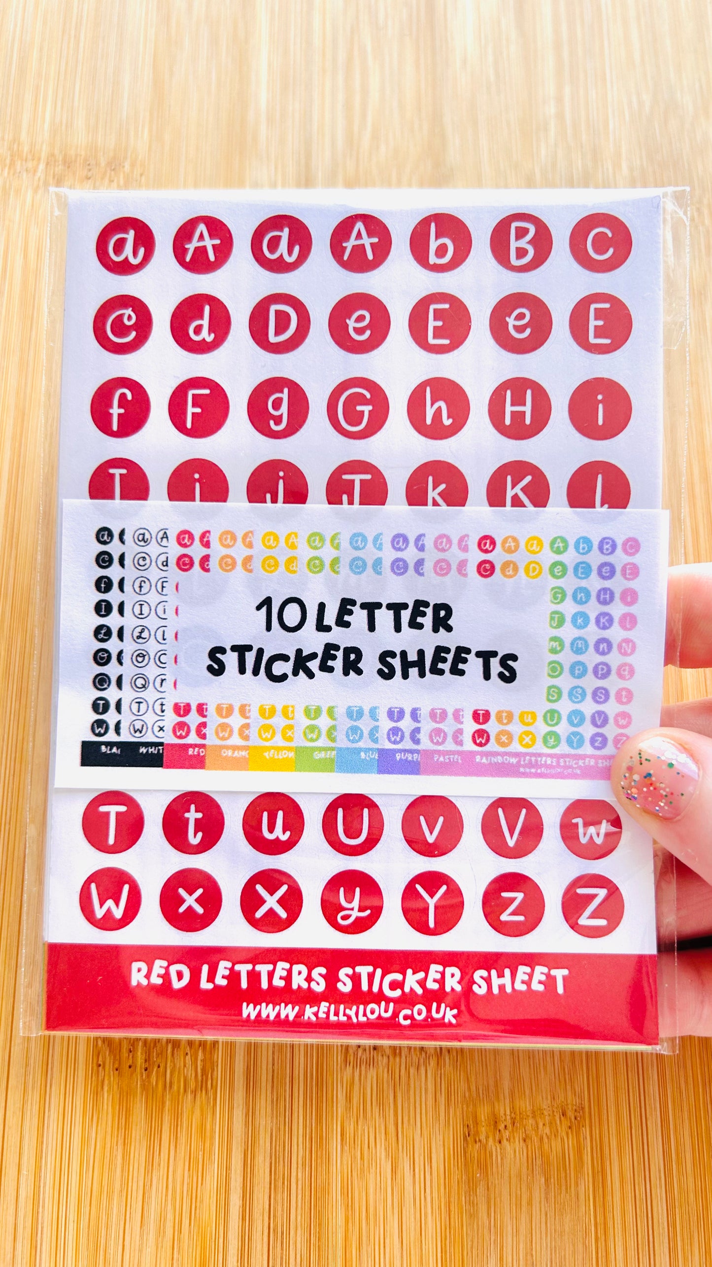 Alphabet Letters - Deco Stickers Sheet