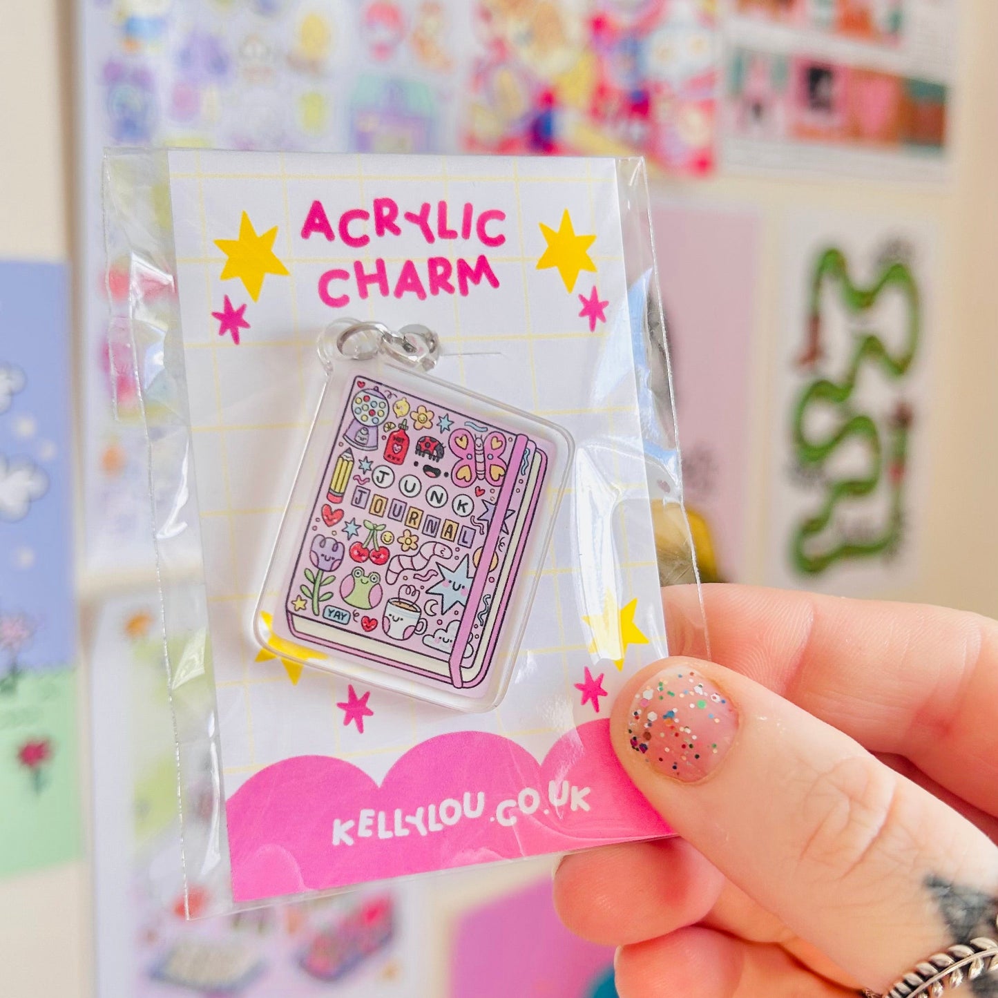 Junk Journal - Acrylic Charm
