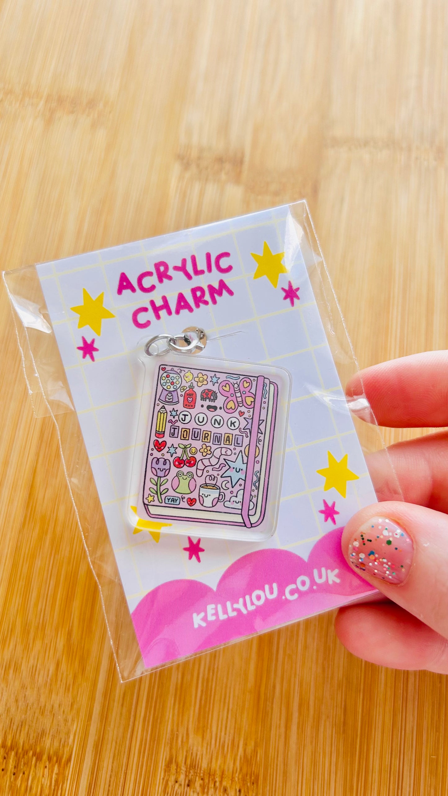 Junk Journal - Acrylic Charm