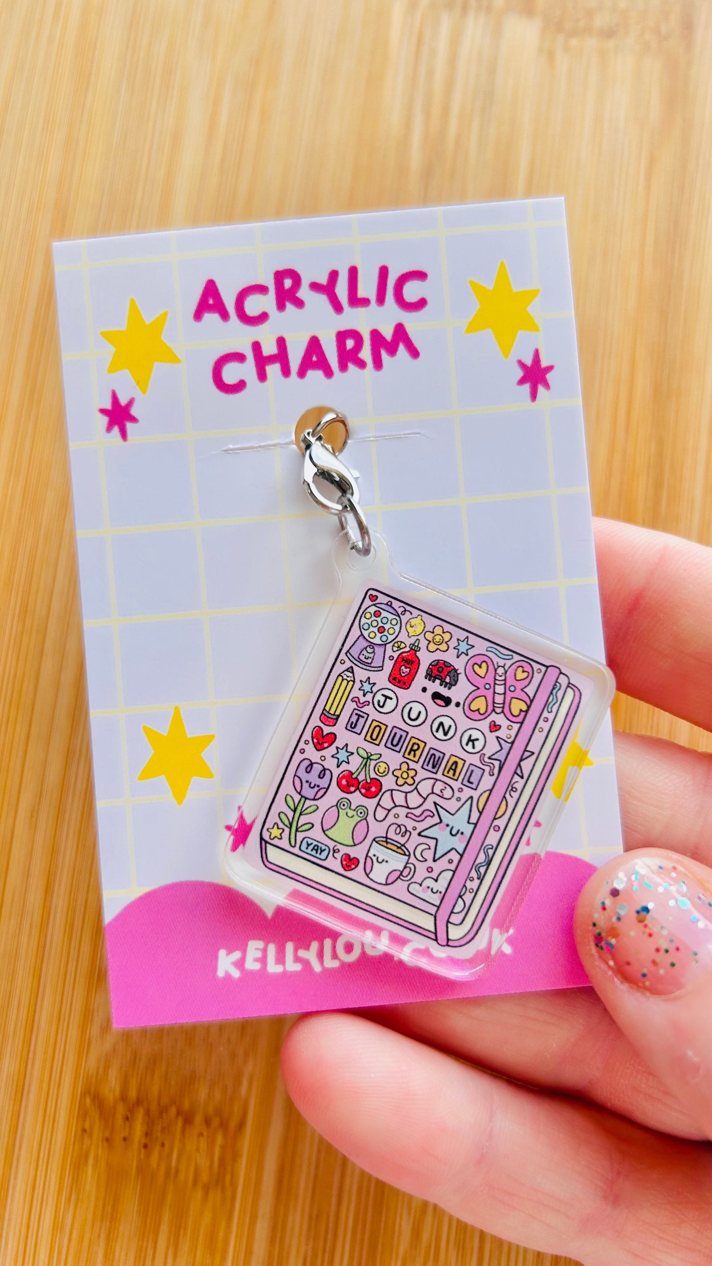 Junk Journal - Acrylic Charm