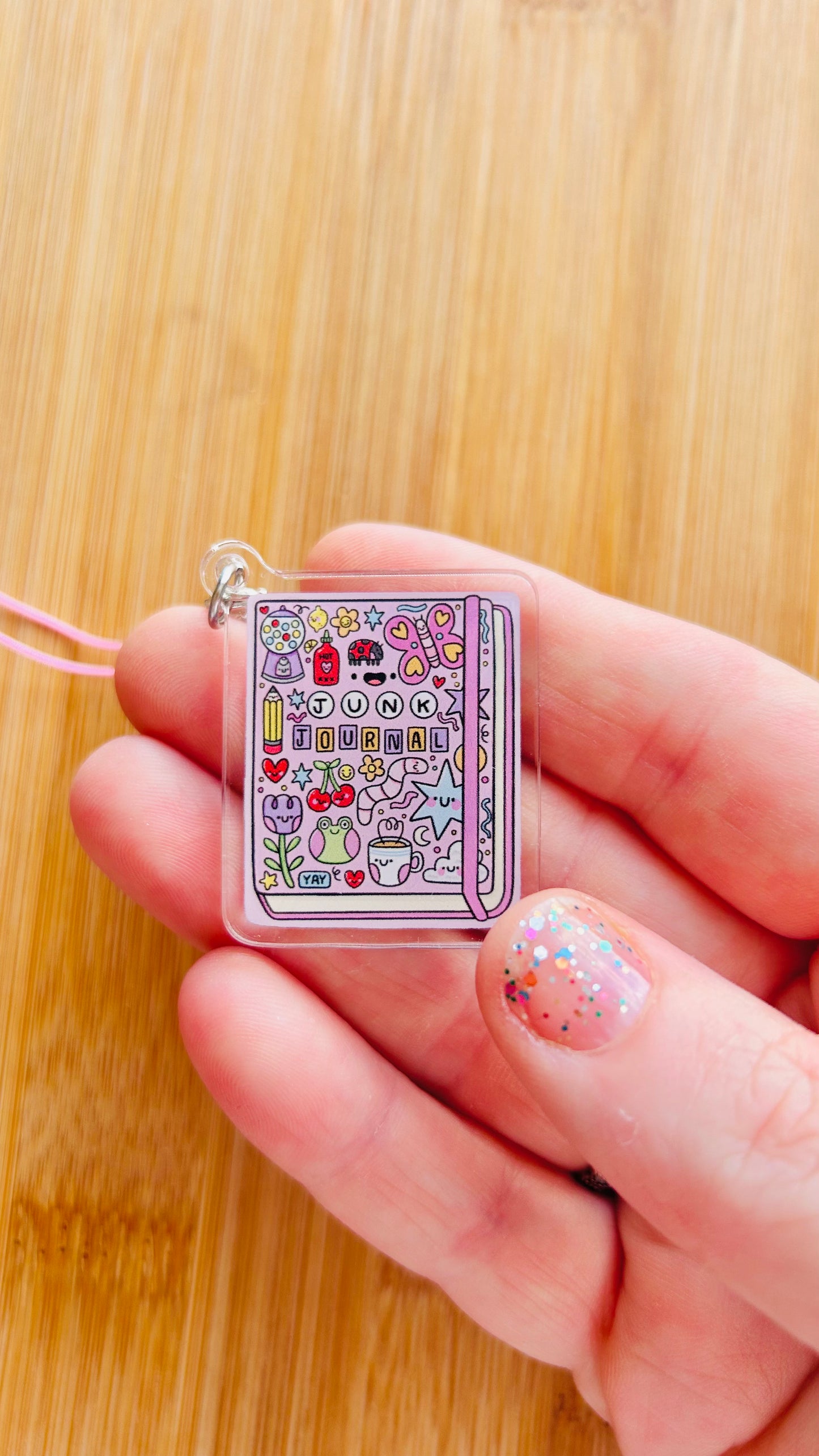 Junk Journal - Acrylic Charm