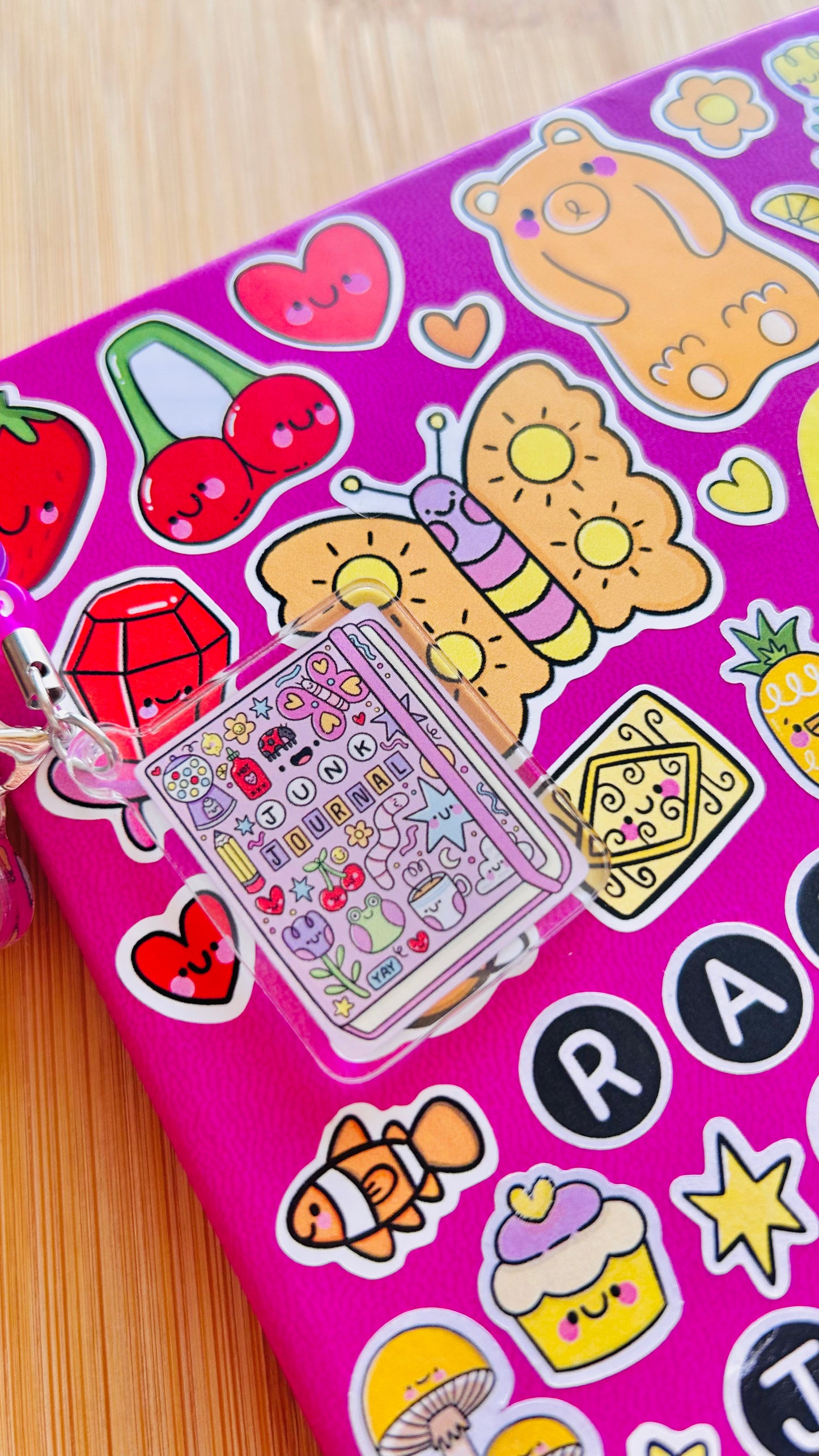 Junk Journal - Acrylic Charm