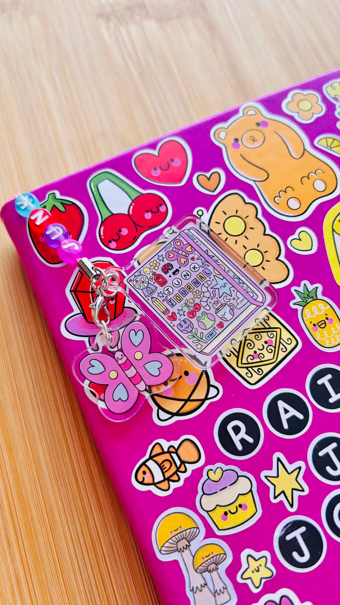 Junk Journal - Acrylic Charm