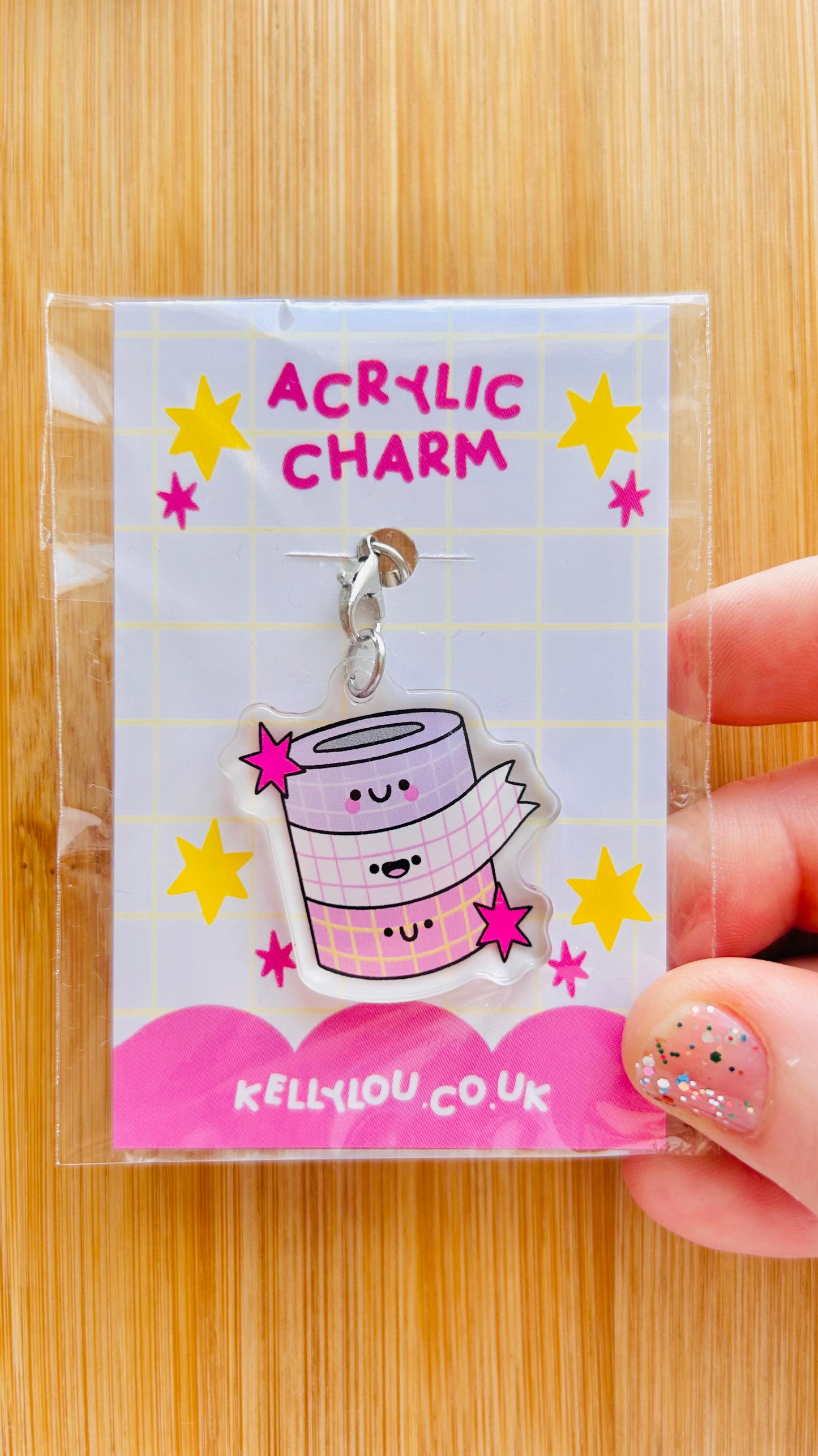 Washi Stack - Acrylic Charm