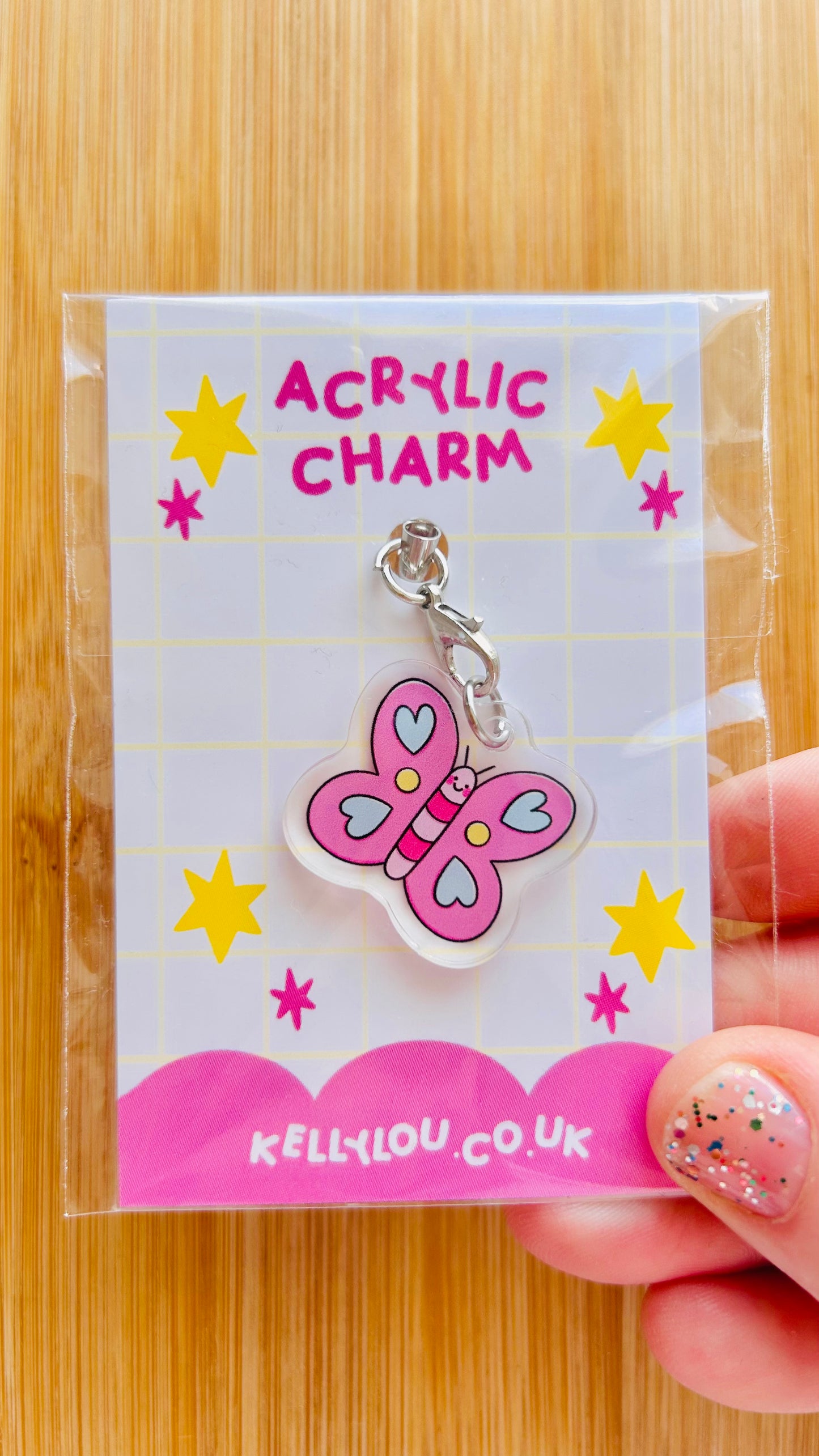 Y2K Butterfly - Acrylic Charm