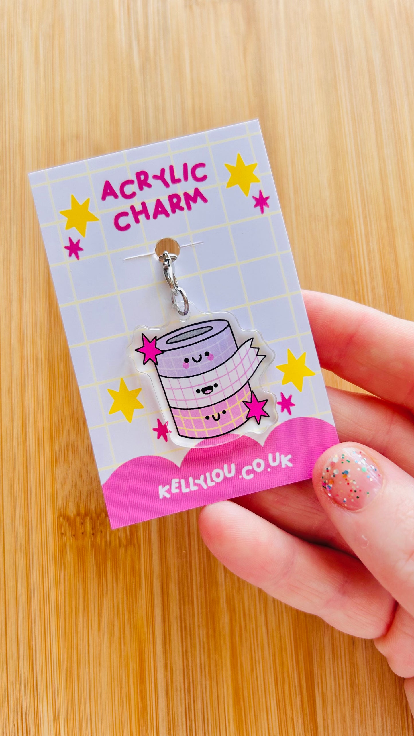 Washi Stack - Acrylic Charm