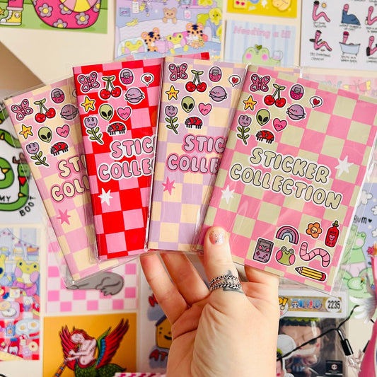 Reusable Sticker Book - A6 Sticker Collection