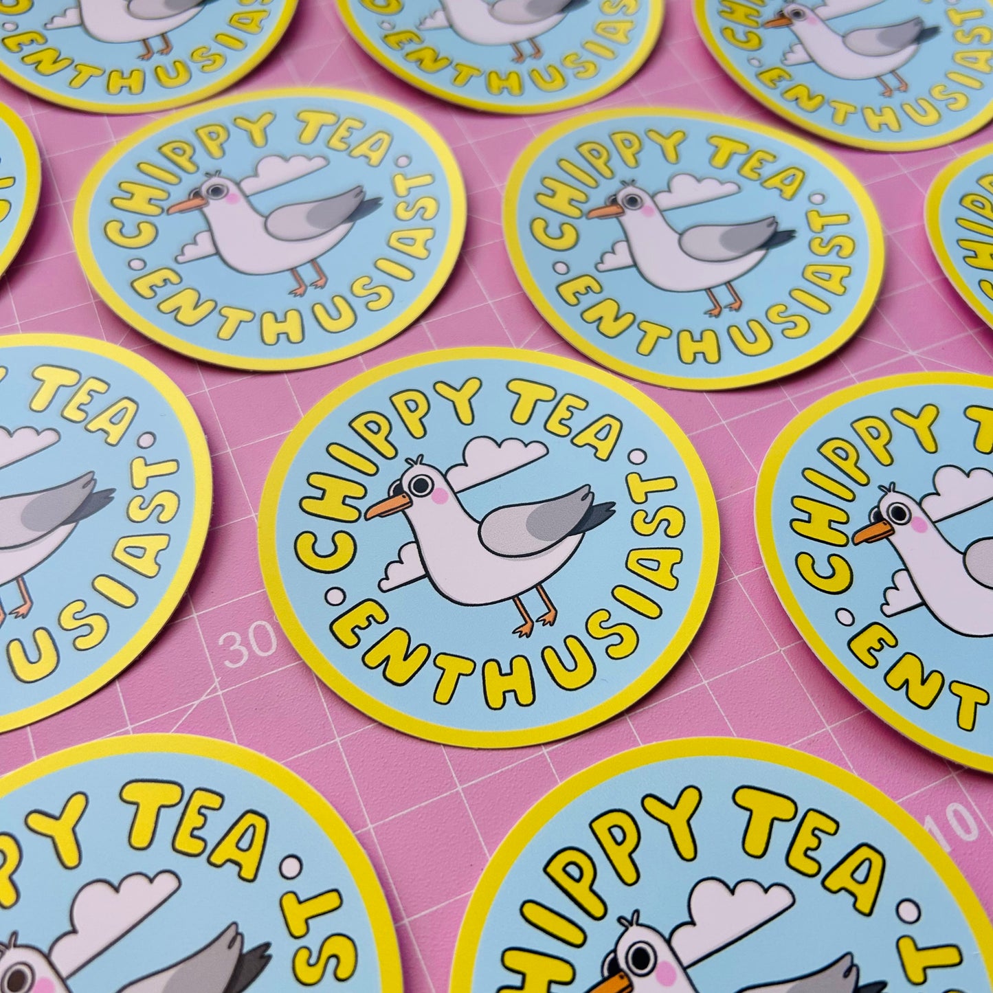 Chippy Tea Enthusiast Vinyl Sticker