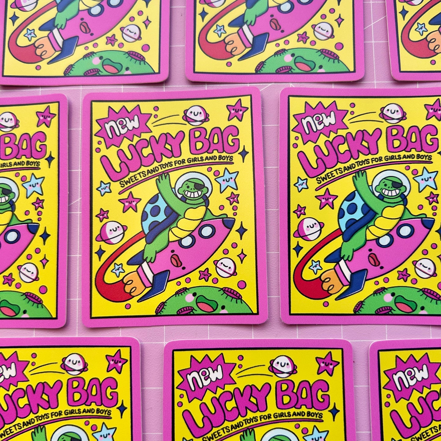 90s Lucky Bag Vinyl Sticker