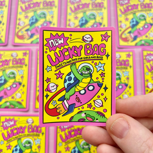 90s Lucky Bag Vinyl Sticker