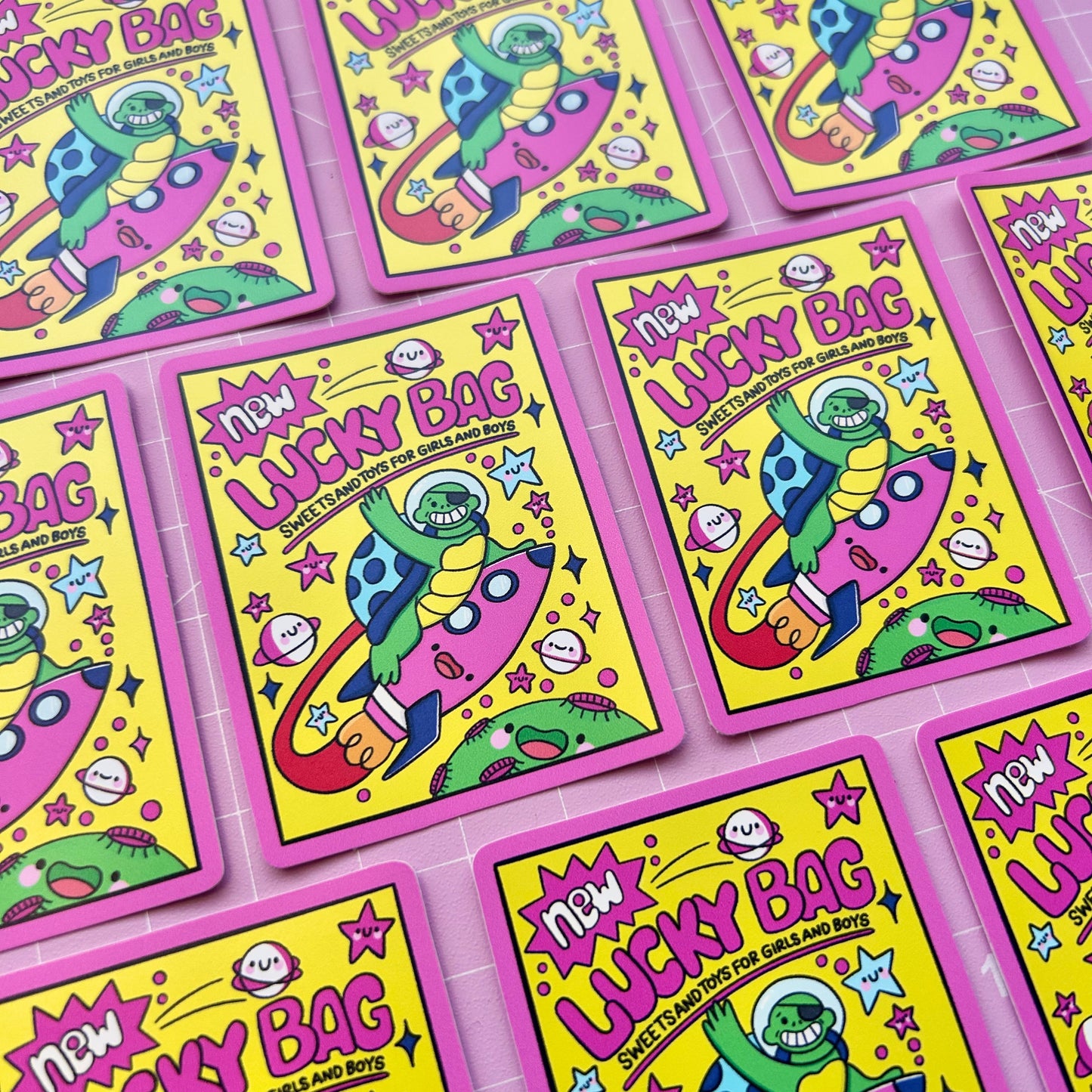 90s Lucky Bag Vinyl Sticker
