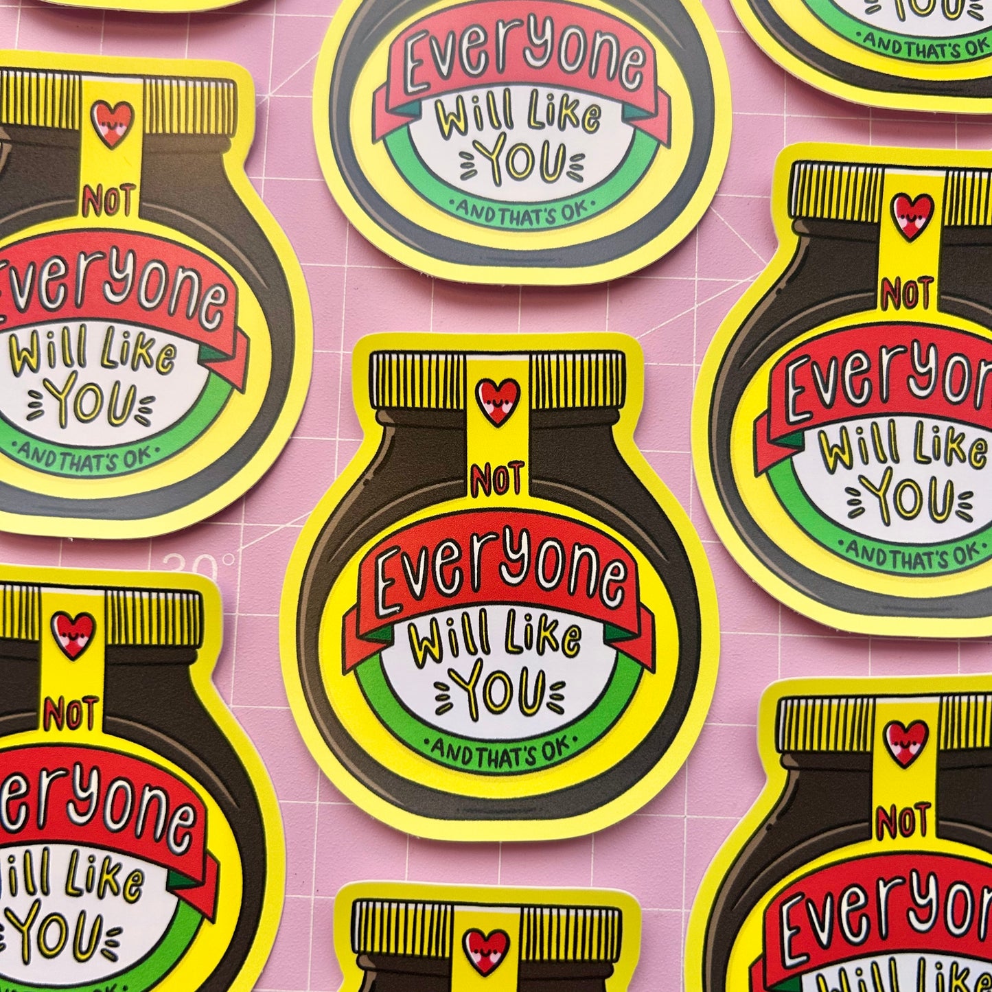 Not Everyone Will Like You - Marmite Vinyl Sticker
