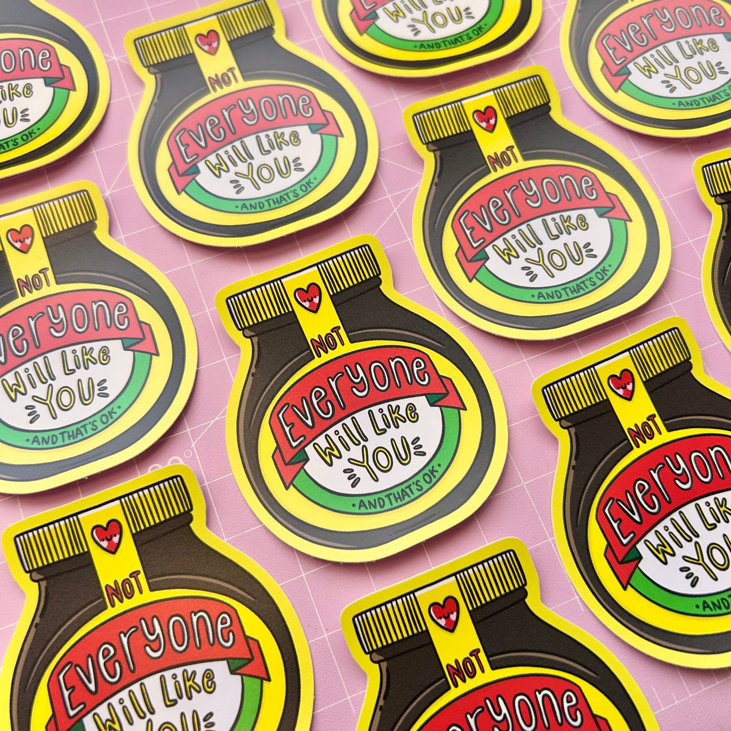 Not Everyone Will Like You - Marmite Vinyl Sticker