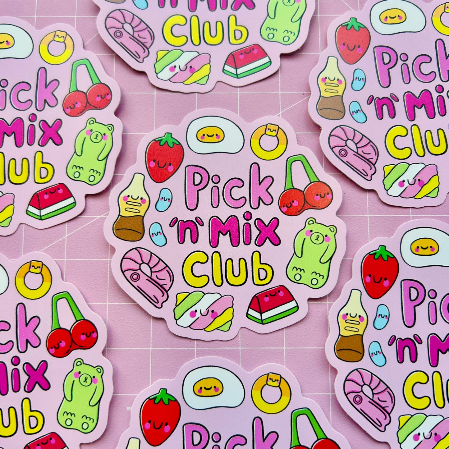 Pick 'n' Mix Club Vinyl Sticker