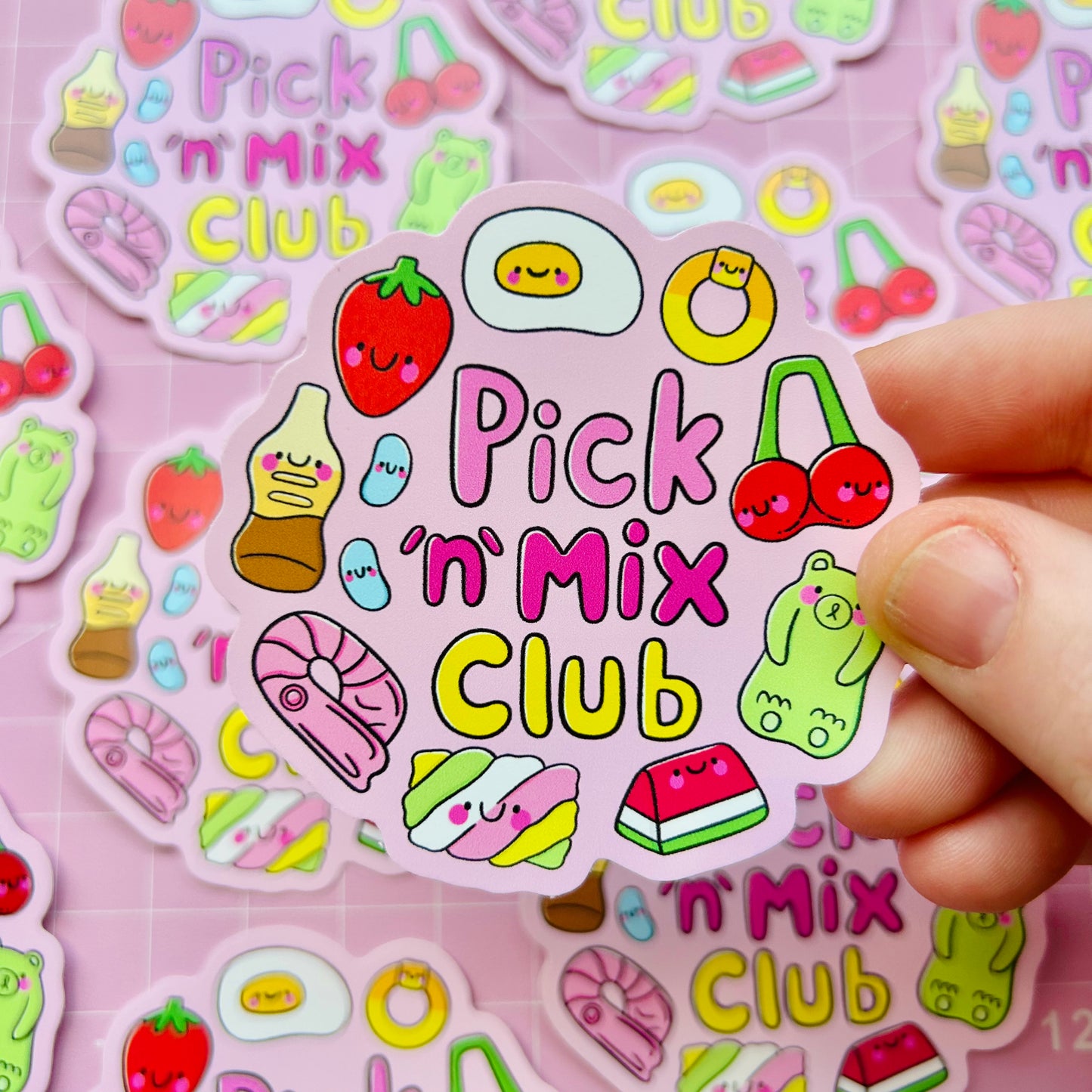 Pick 'n' Mix Club Vinyl Sticker