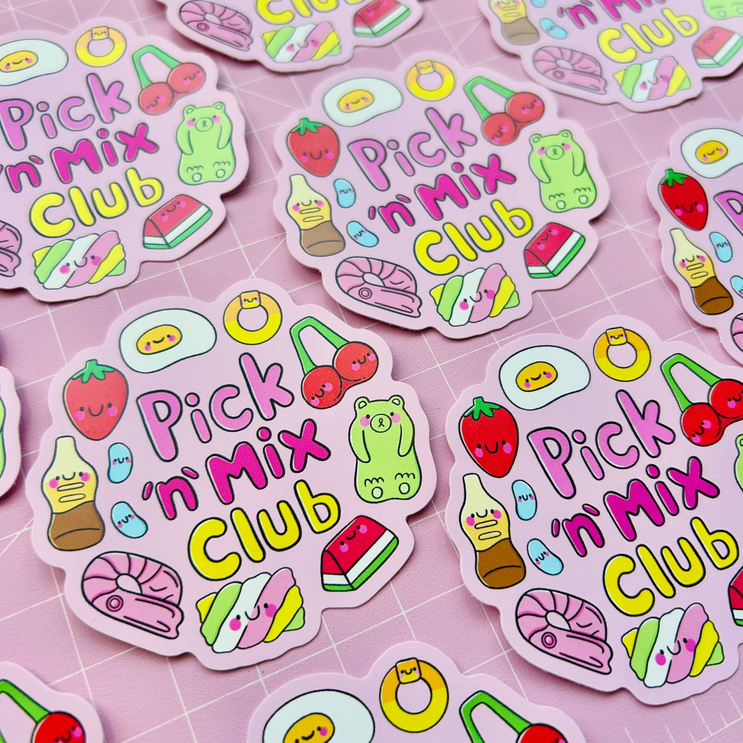 Pick 'n' Mix Club Vinyl Sticker