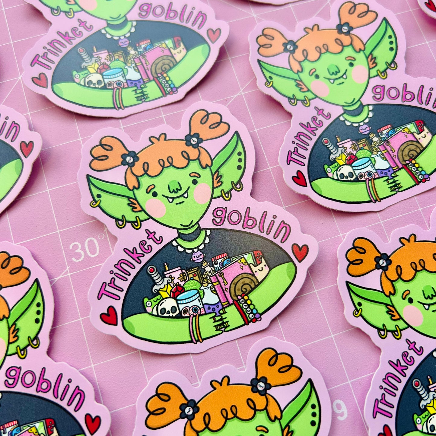 Trinket Goblin Vinyl Sticker