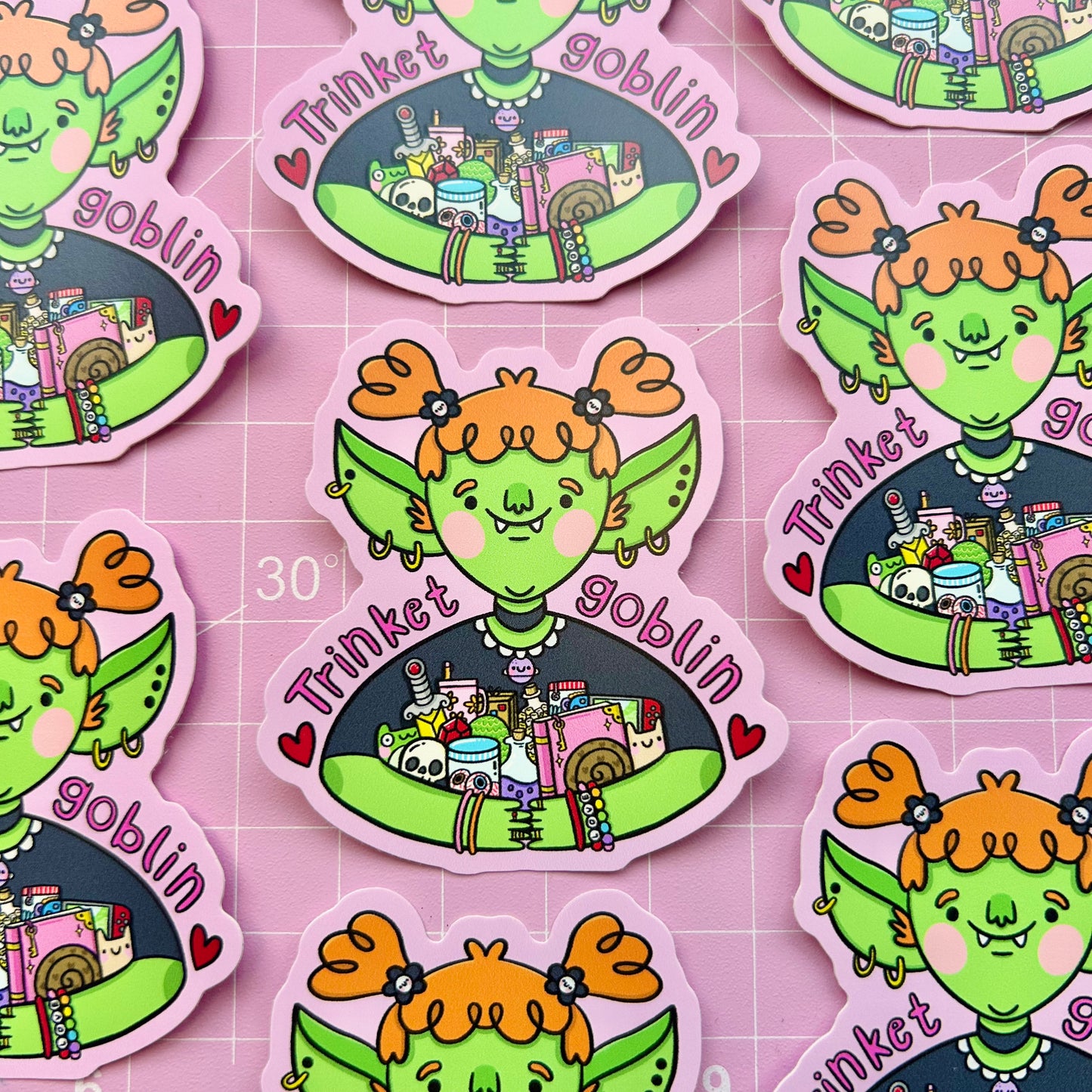Trinket Goblin Vinyl Sticker