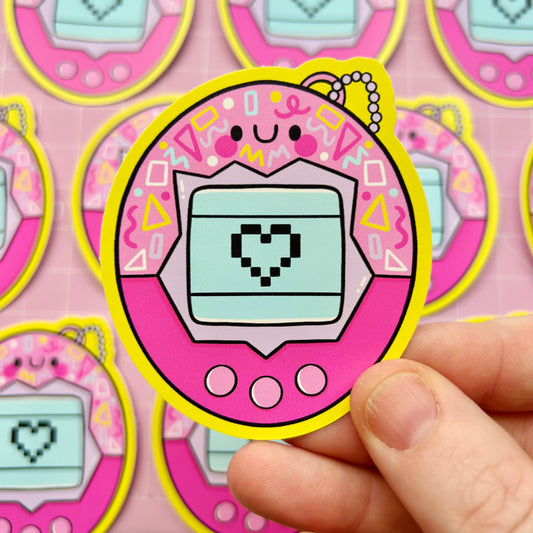 90s Nostalgia Virtual Pet Vinyl Sticker
