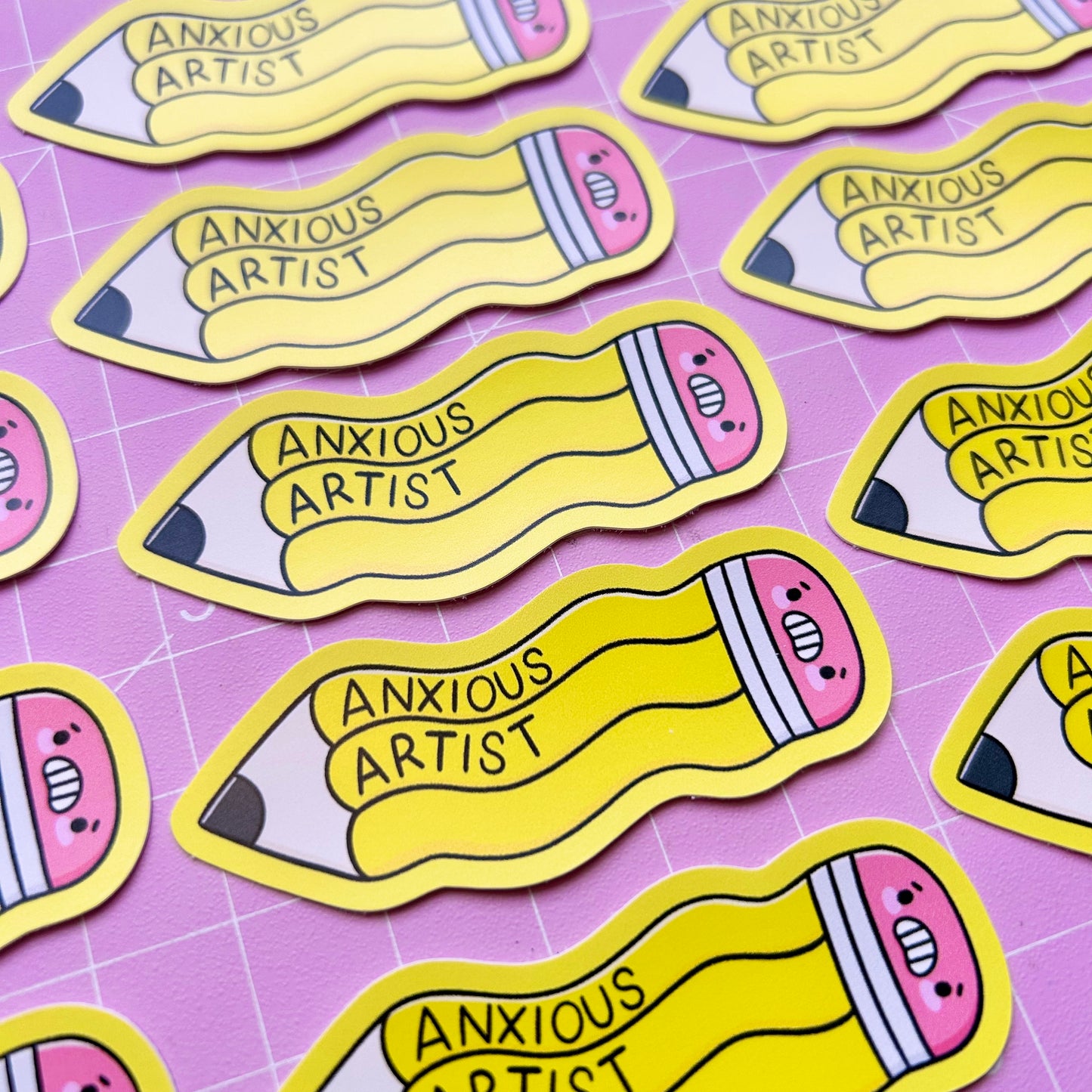 Anxious Artist Vinyl Sticker