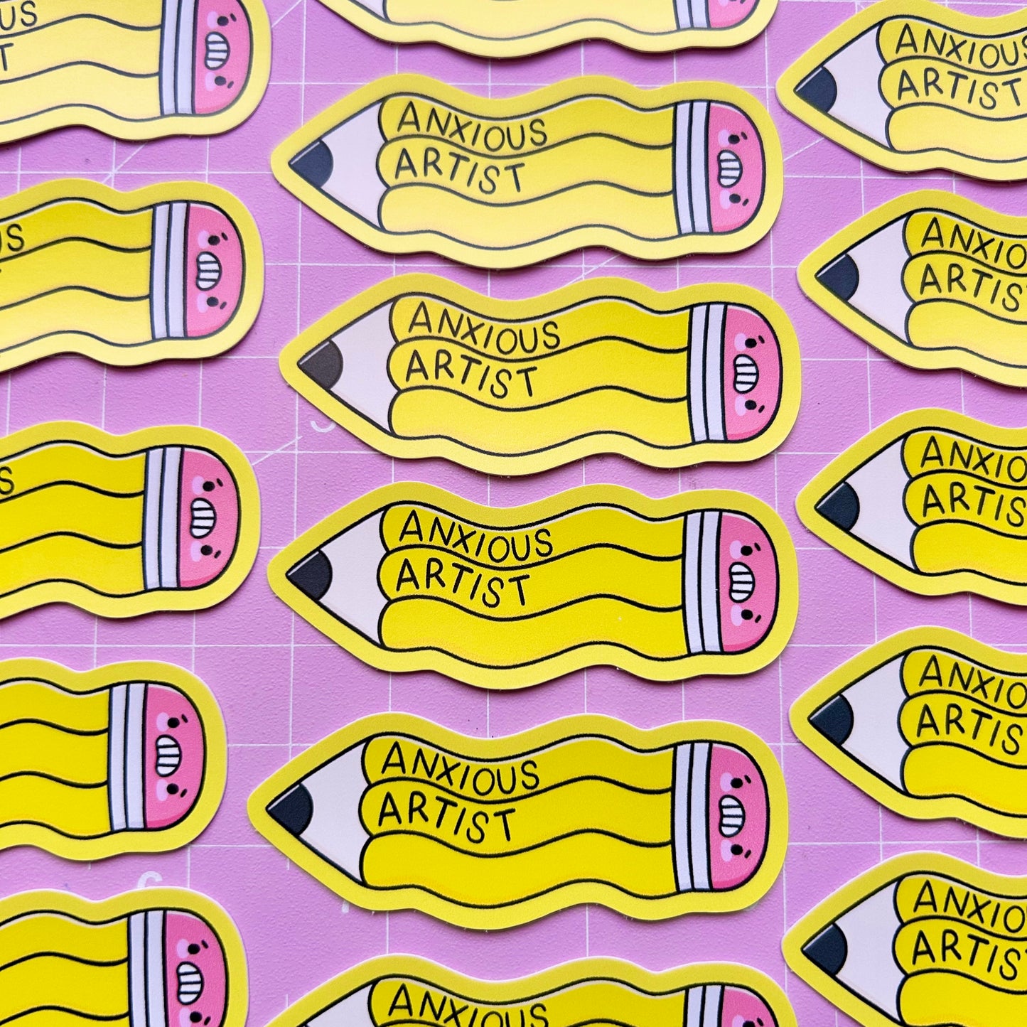 Anxious Artist Vinyl Sticker