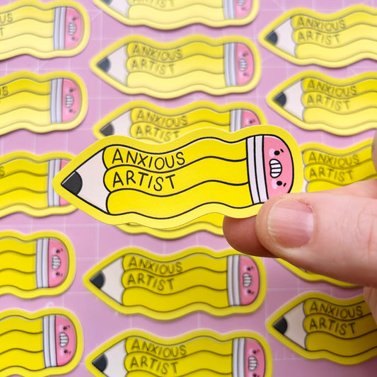 Anxious Artist Vinyl Sticker