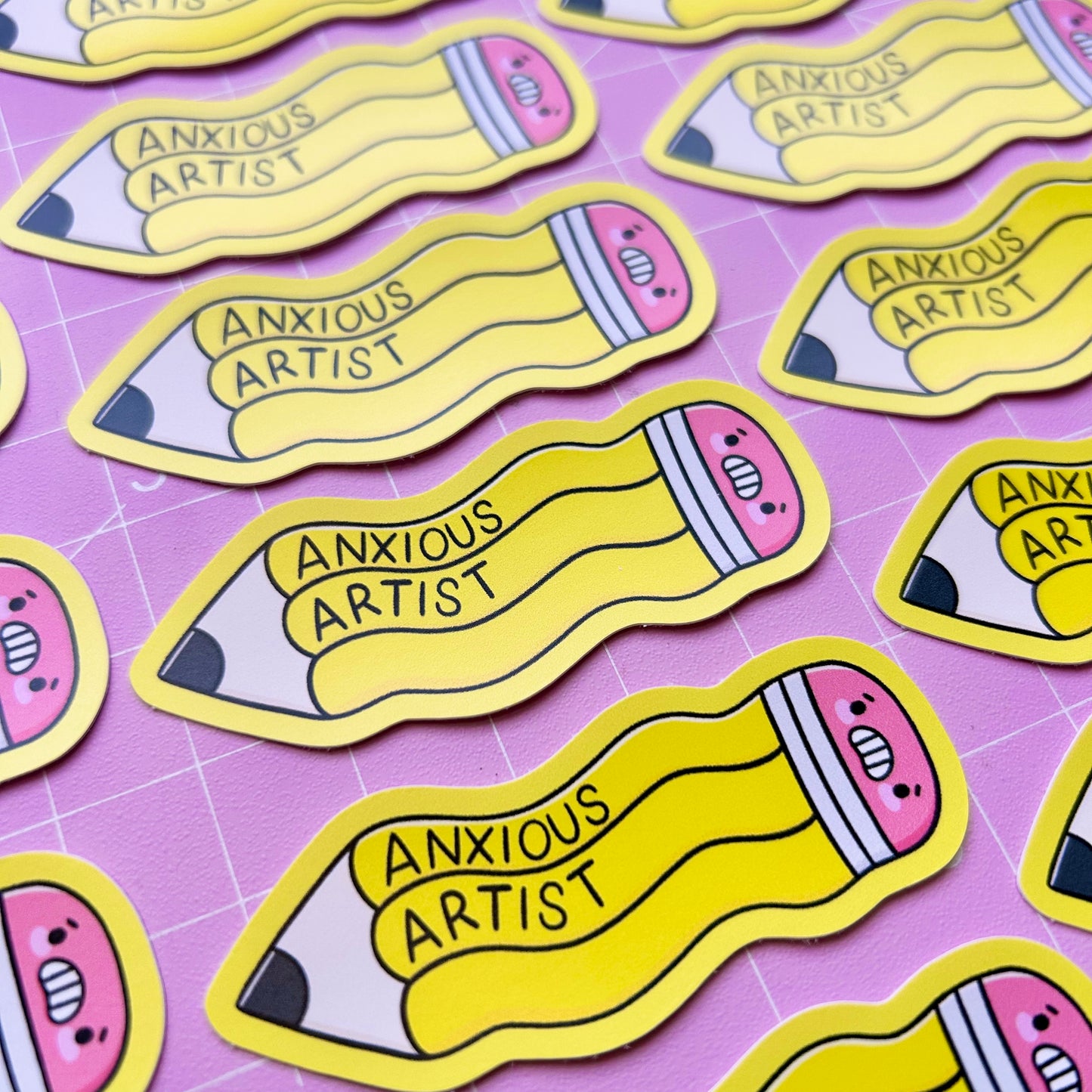 Anxious Artist Vinyl Sticker
