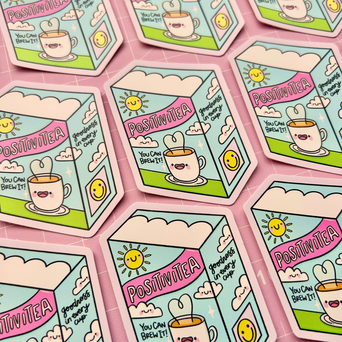 Have A Cup of Positivitea - Vinyl Sticker