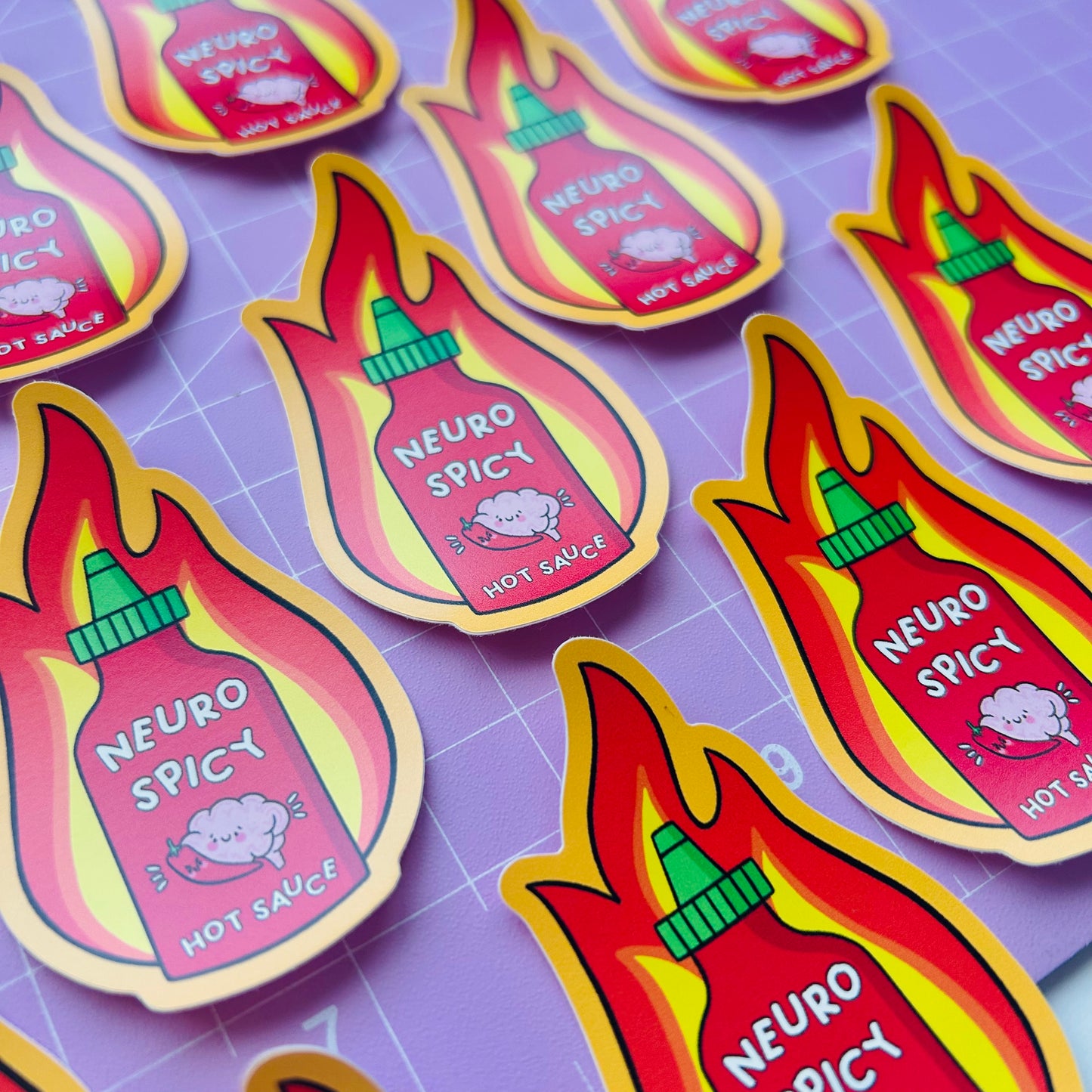 Neurospicy Hot Sauce Vinyl Sticker