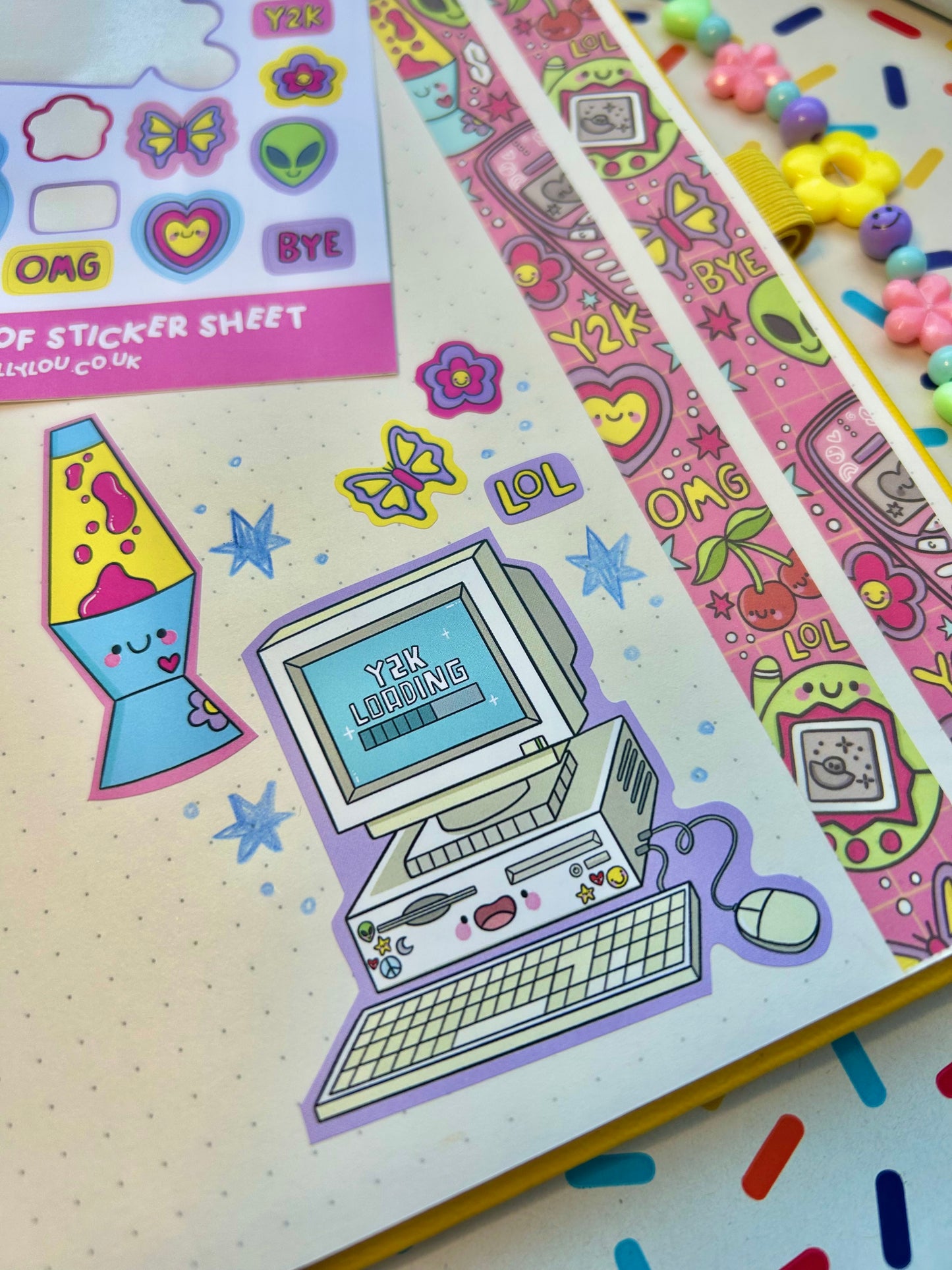 Y2K Nostalgia - Vinyl Sticker Sheet