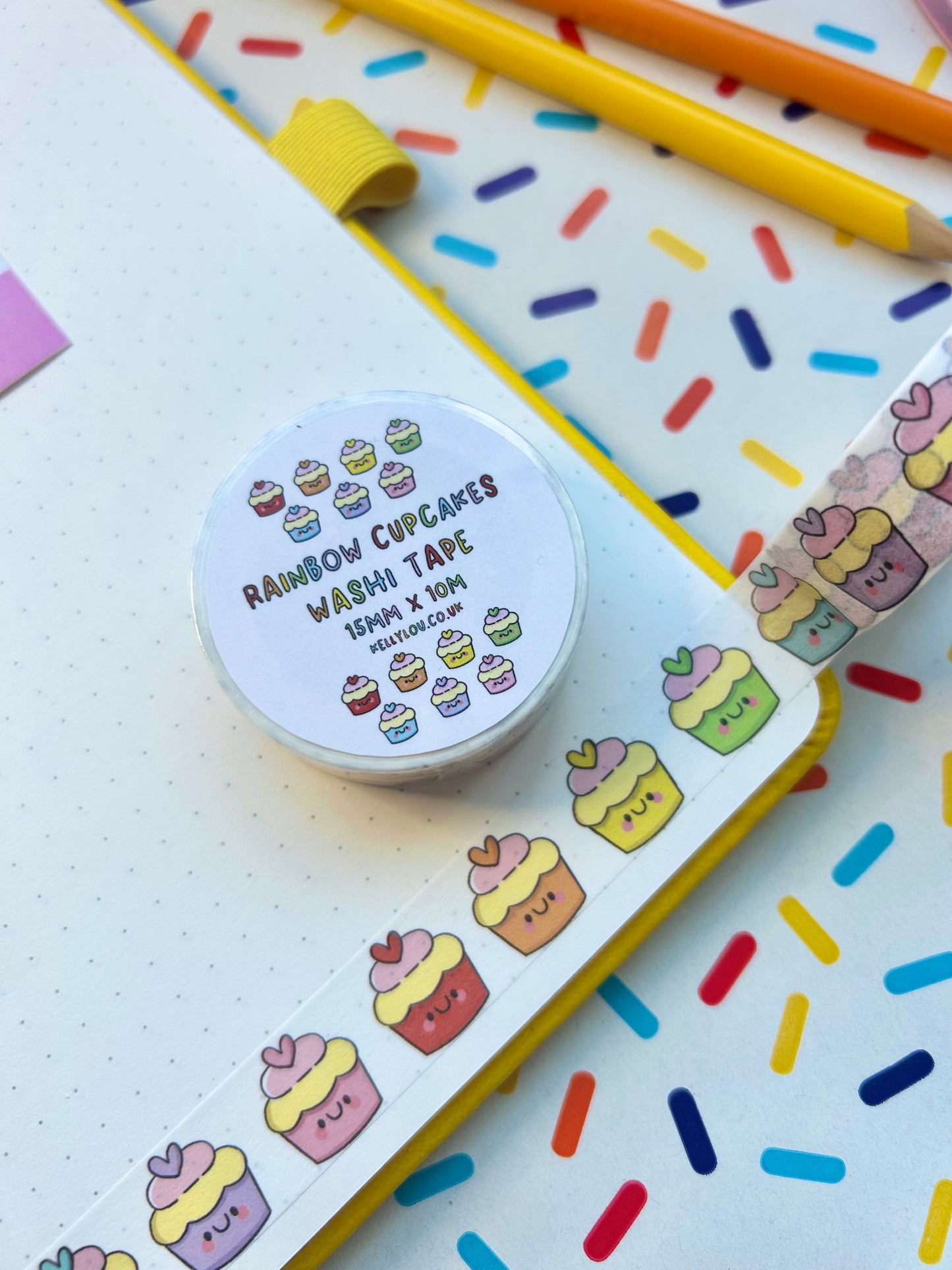 Rainbow Cupcakes - Washi Tape