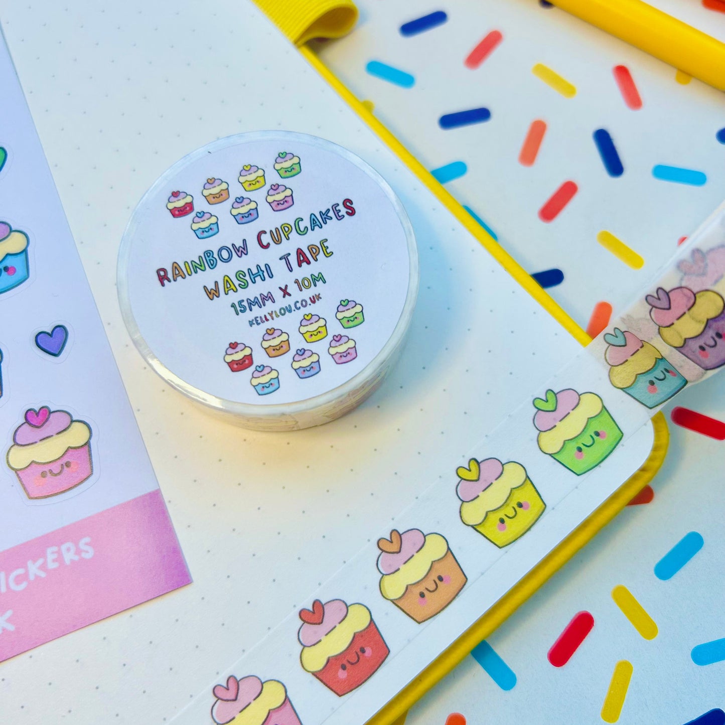 Rainbow Cupcakes - Washi Tape