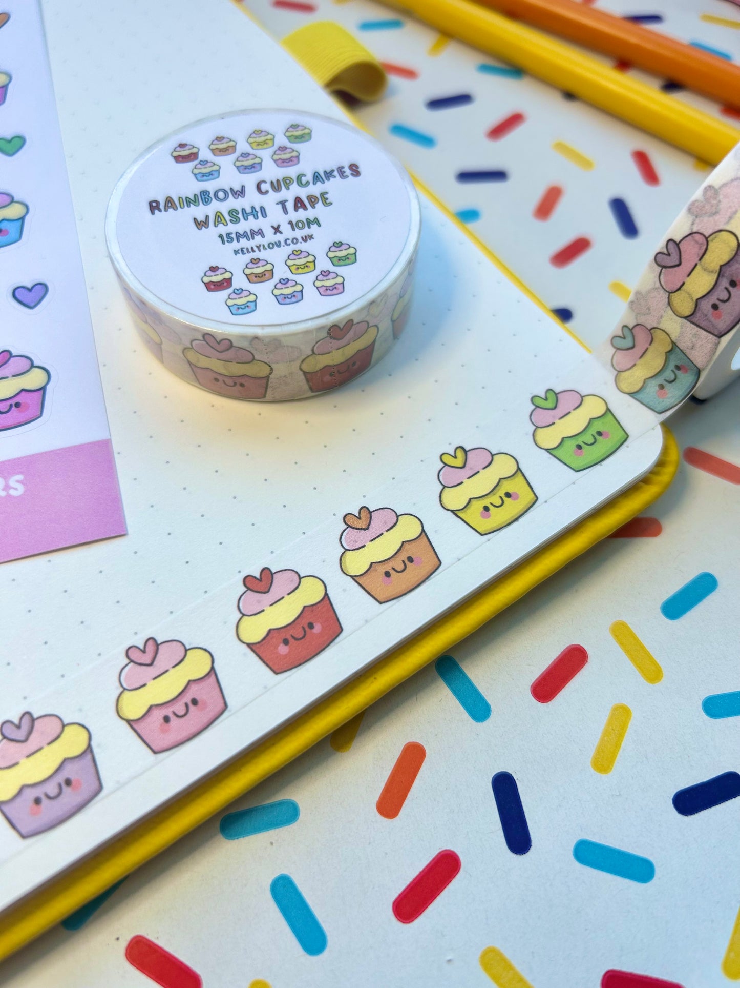Rainbow Cupcakes - Washi Tape