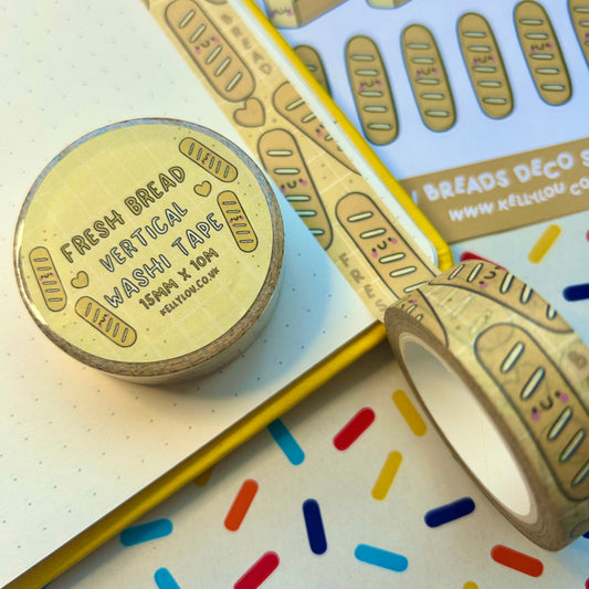 Fresh Bread - Vertical Washi Tape