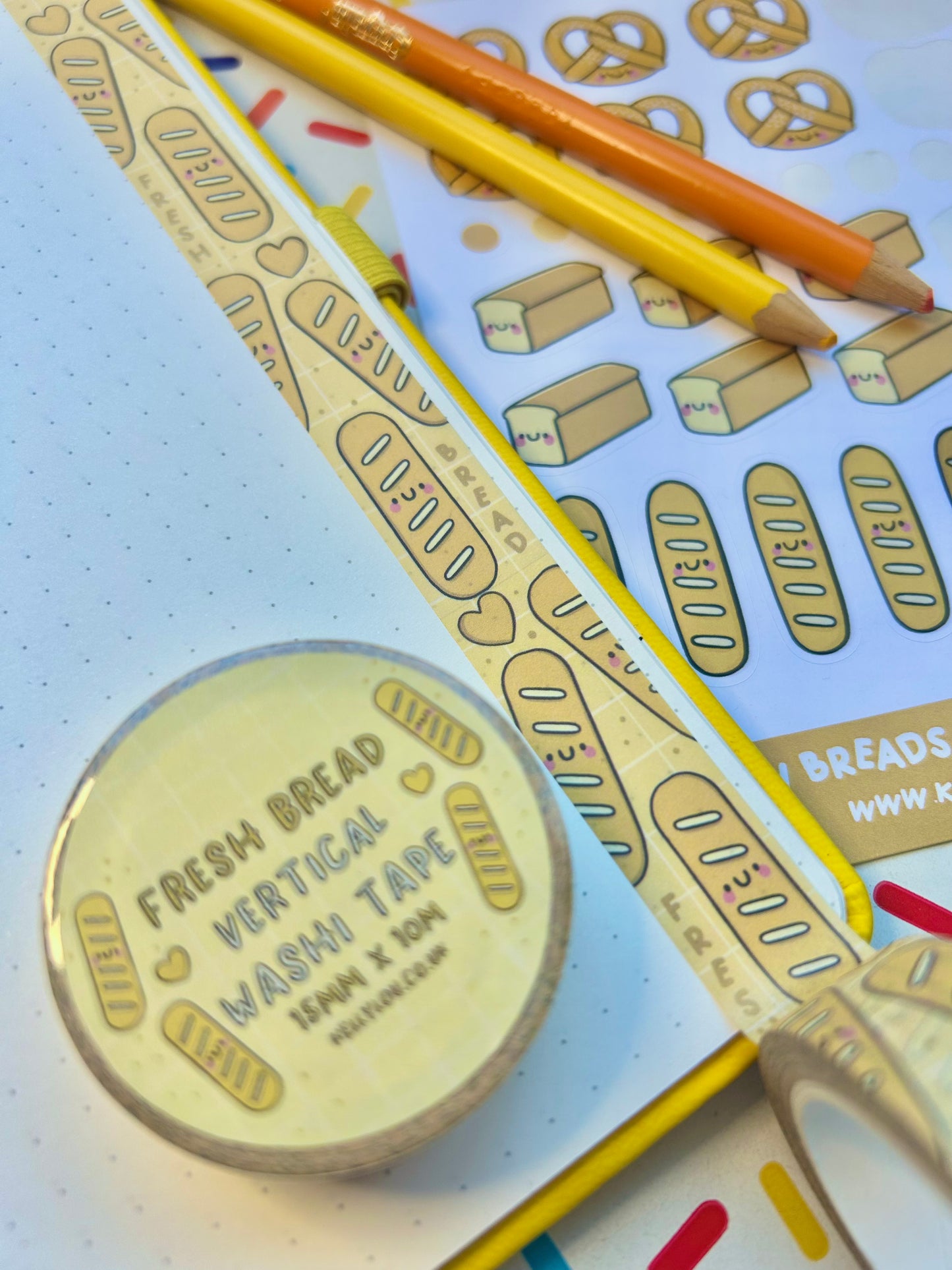 Fresh Bread - Vertical Washi Tape
