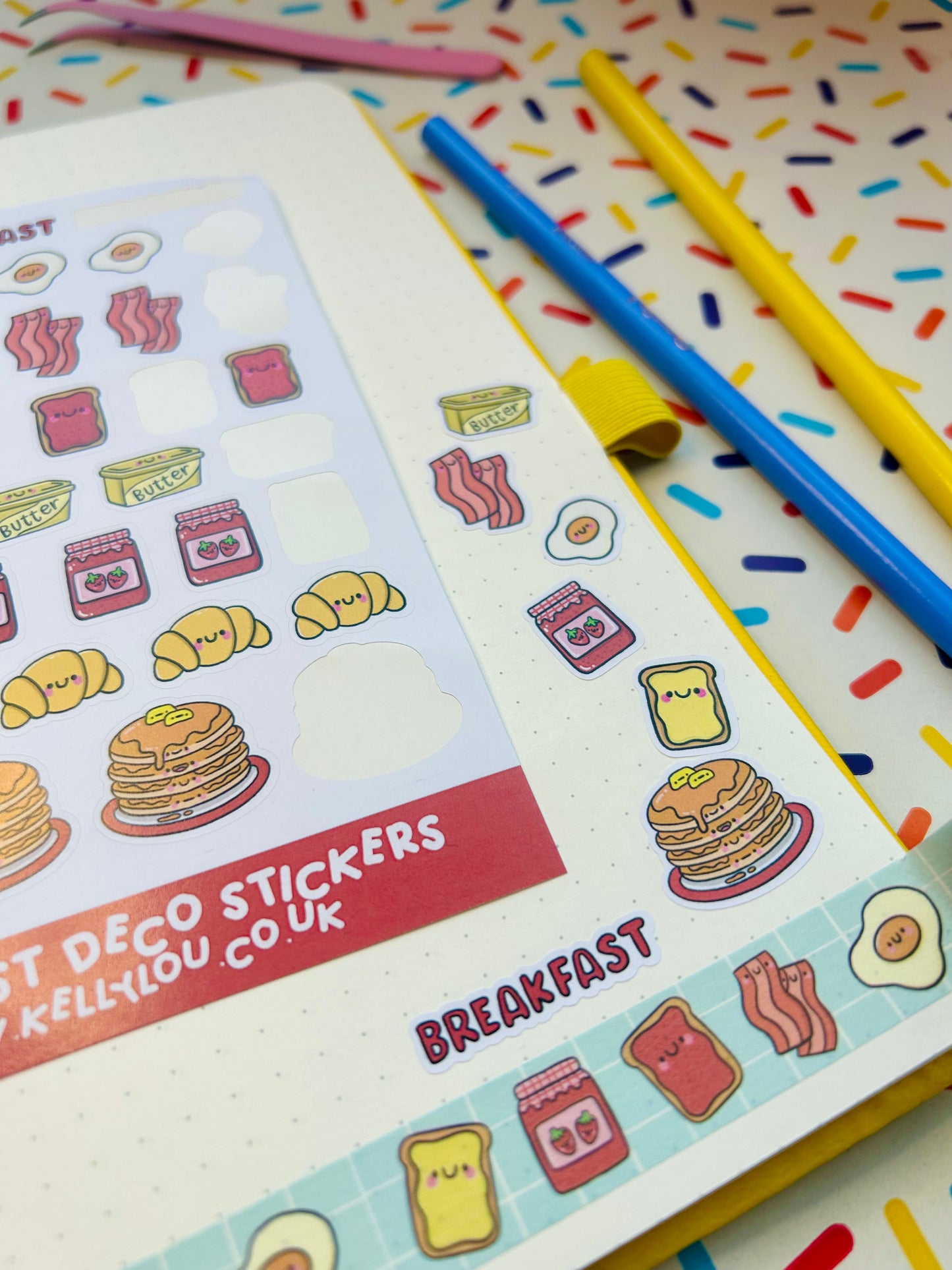 Breakfast - Deco Sticker Sheet