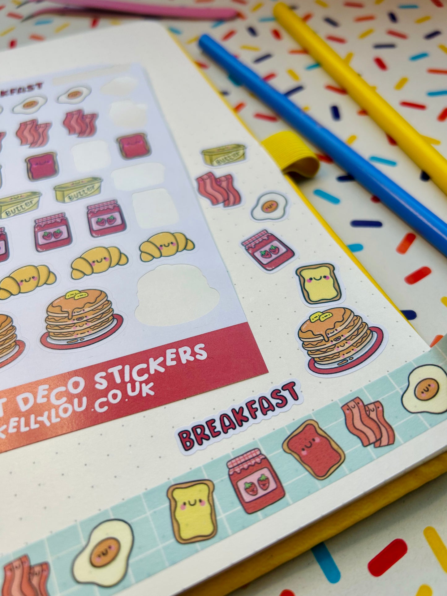 Breakfast - Deco Sticker Sheet