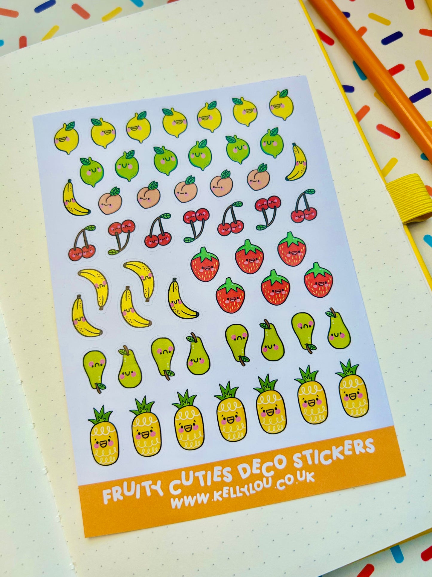 Fruity Cuties - Deco Sticker Sheet
