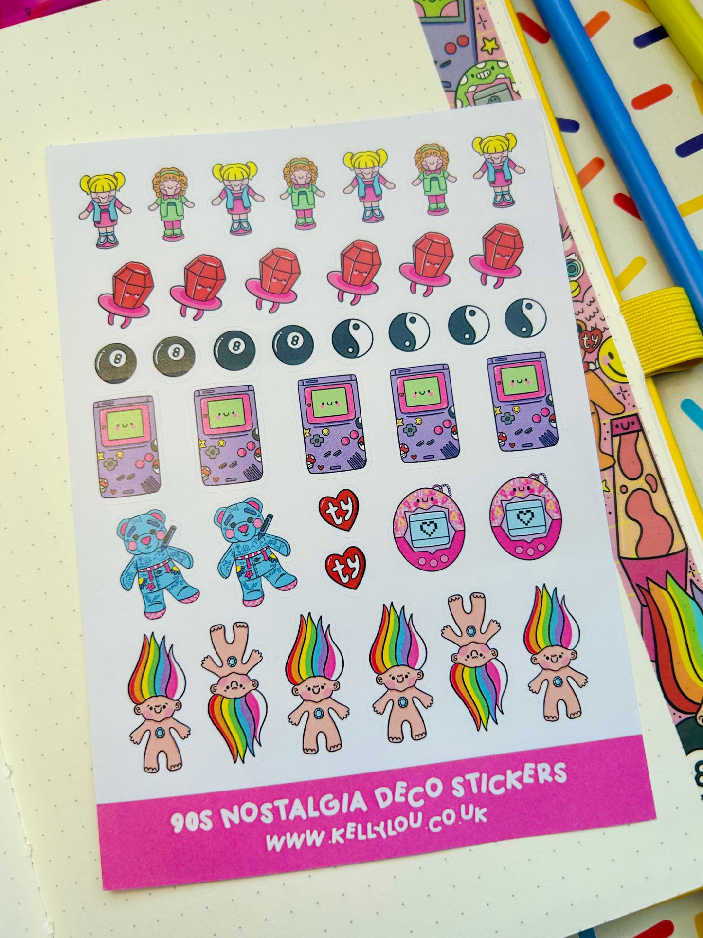 90s Nostalgia - Deco Sticker Sheet