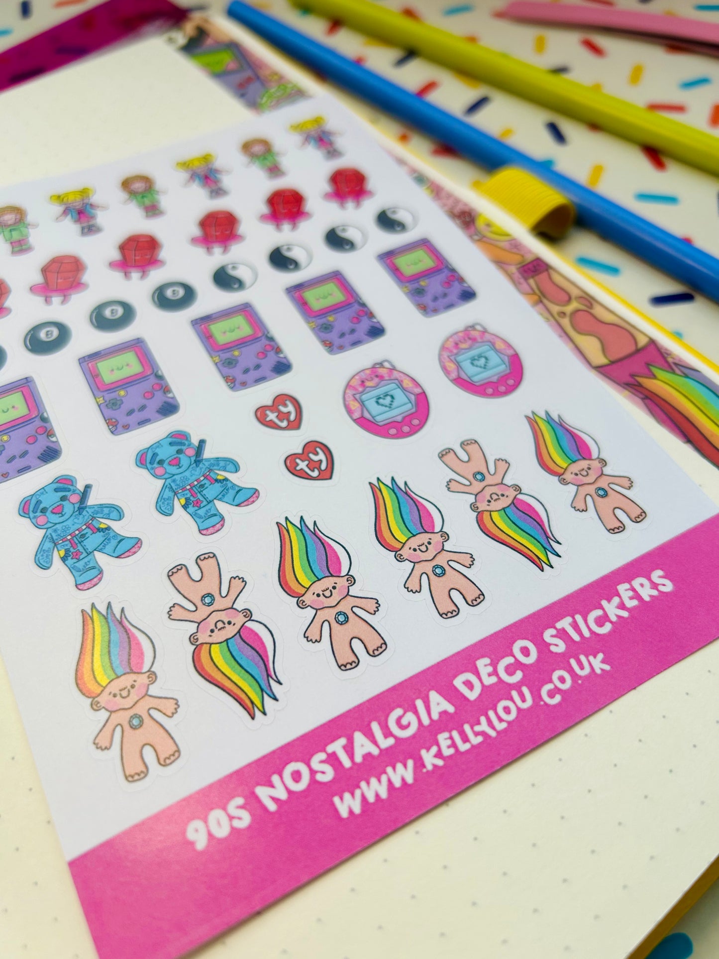 90s Nostalgia - Deco Sticker Sheet