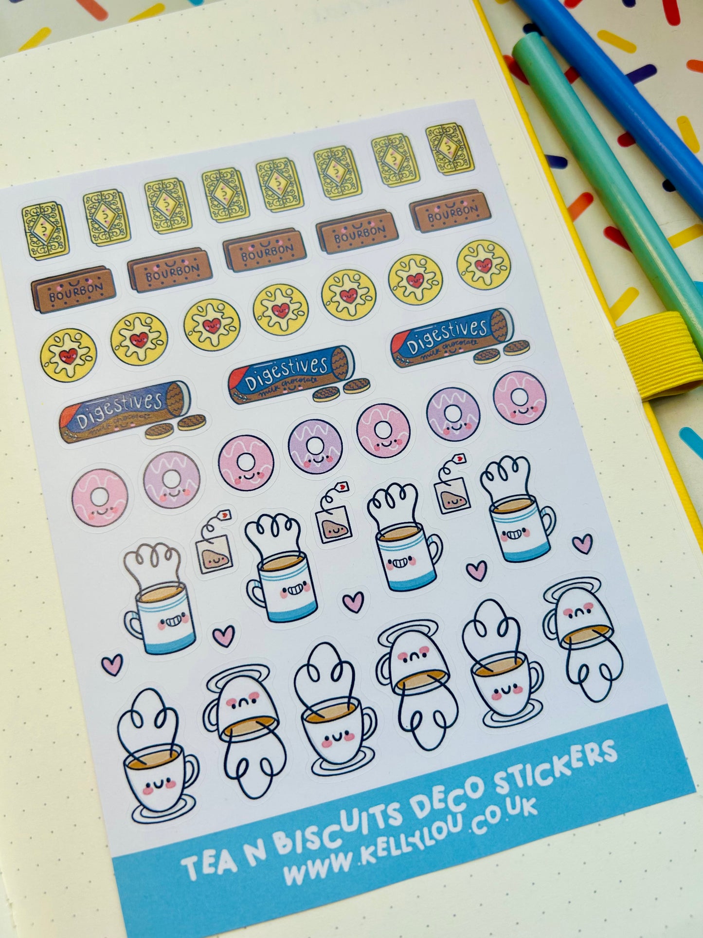 Tea & Biscuits - Deco Sticker Sheet