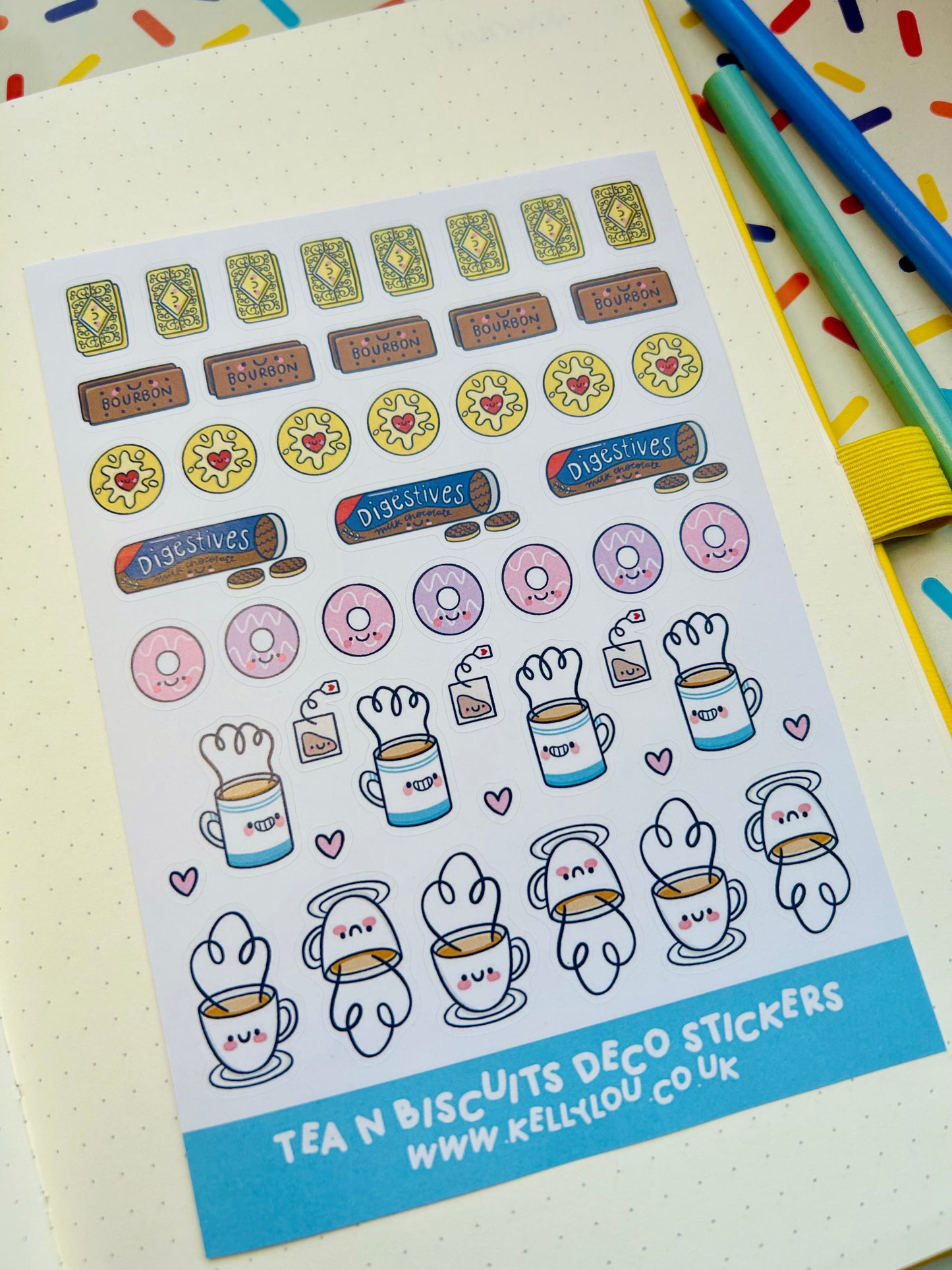 Tea & Biscuits - Deco Sticker Sheet