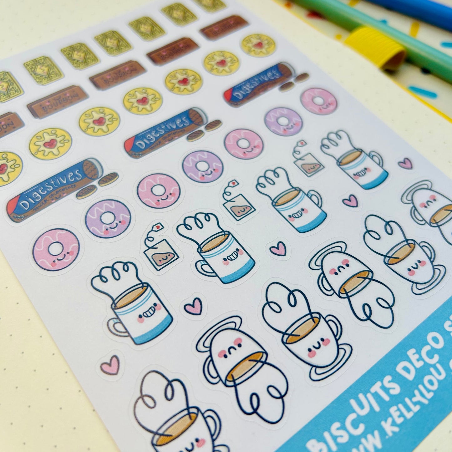 Tea & Biscuits - Deco Sticker Sheet