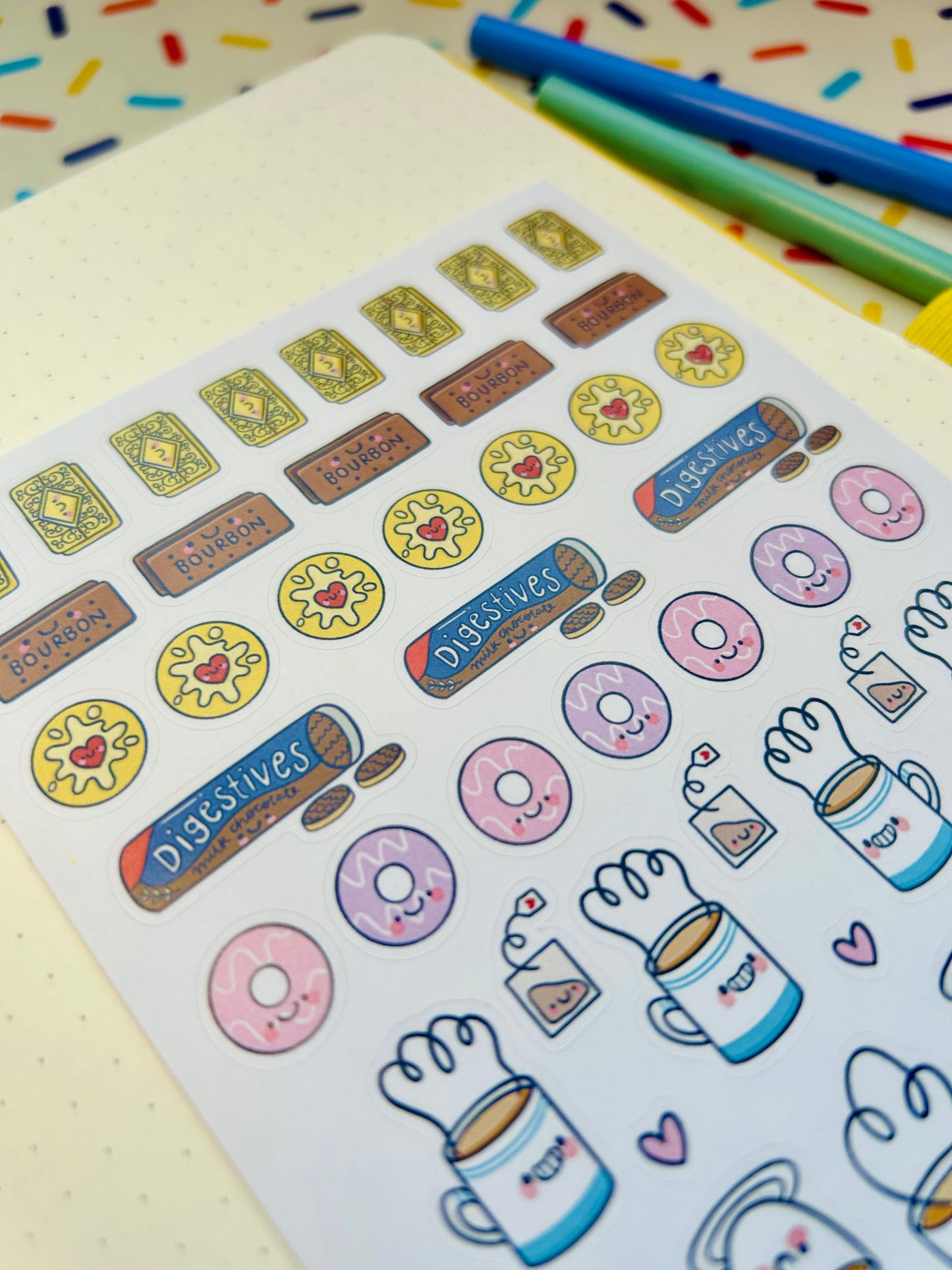 Tea & Biscuits - Deco Sticker Sheet