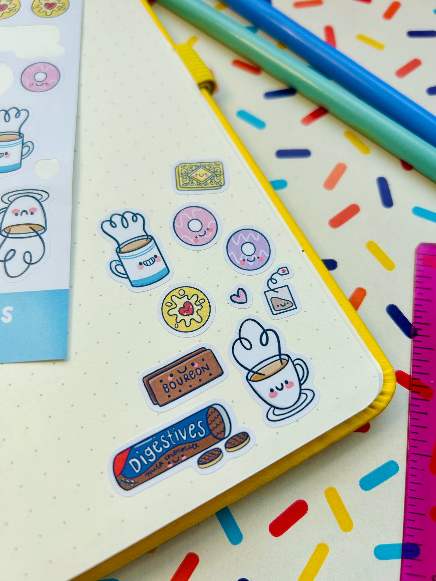 Tea & Biscuits - Deco Sticker Sheet