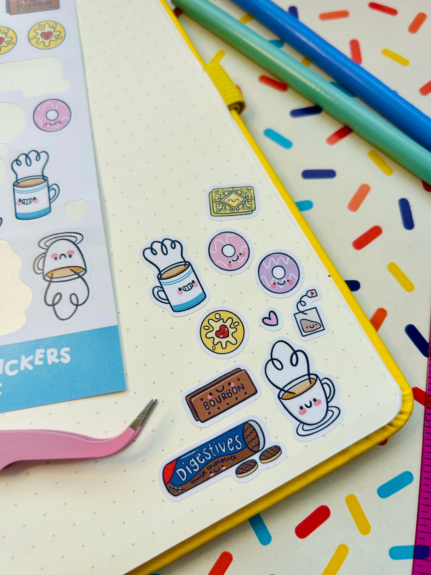 Tea & Biscuits - Deco Sticker Sheet
