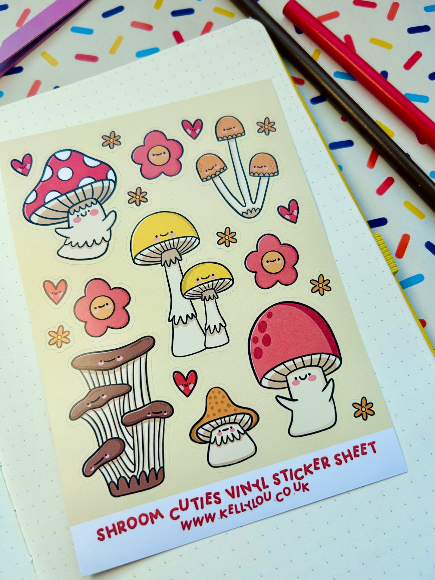 Shroom Cuties - Vinyl Sticker Sheet