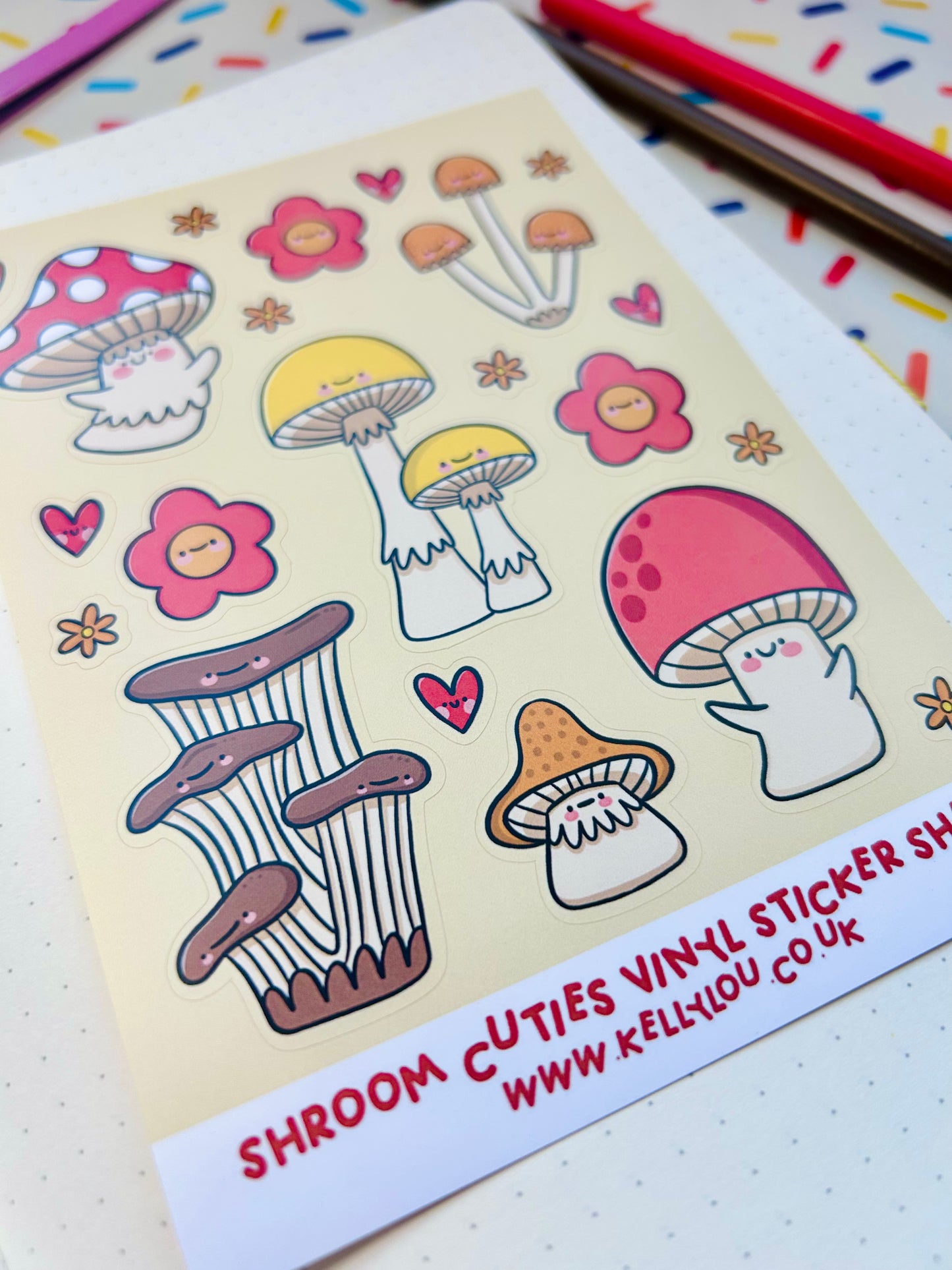 Shroom Cuties - Vinyl Sticker Sheet