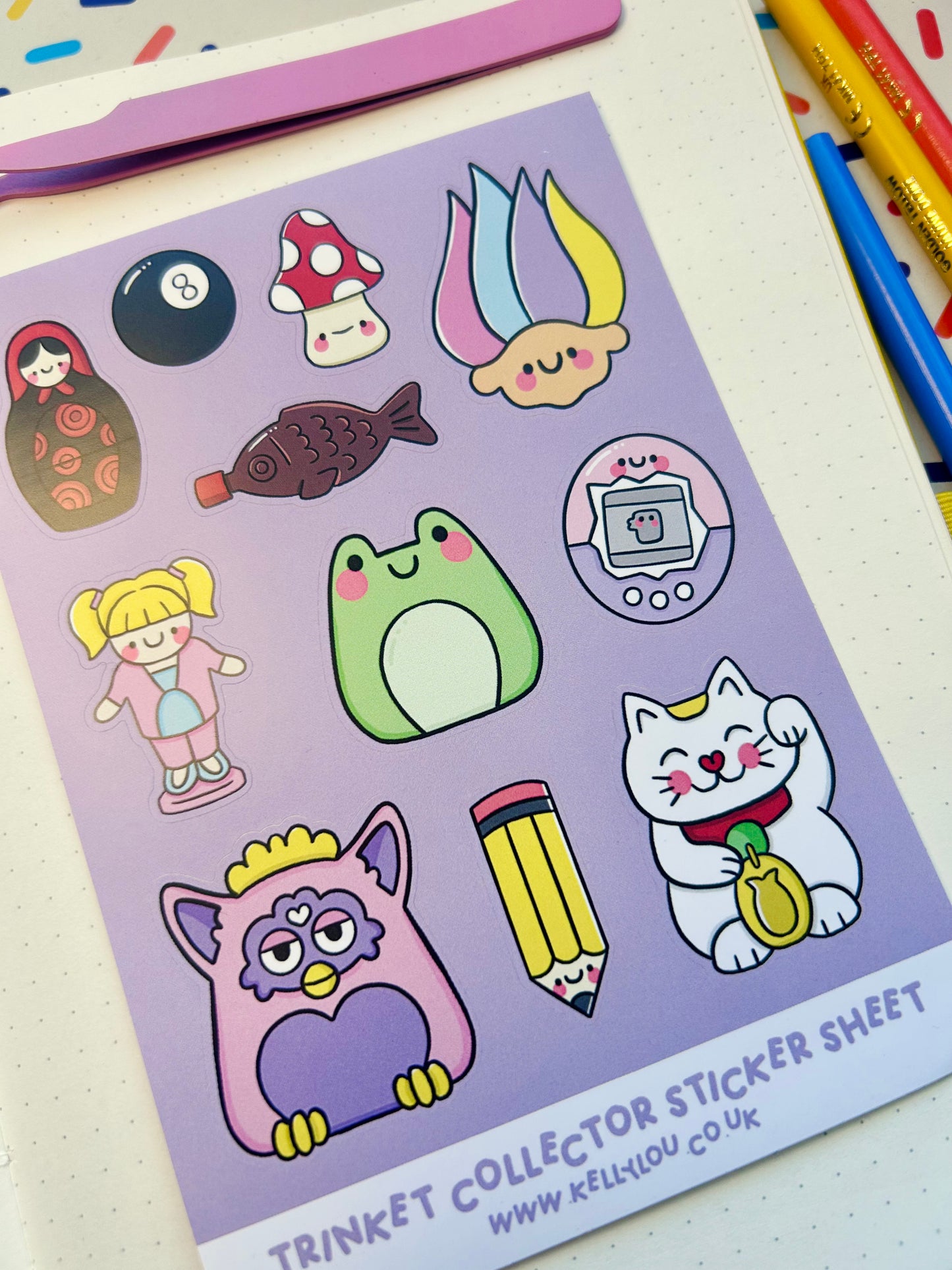 Trinket Collector - Vinyl Sticker Sheet